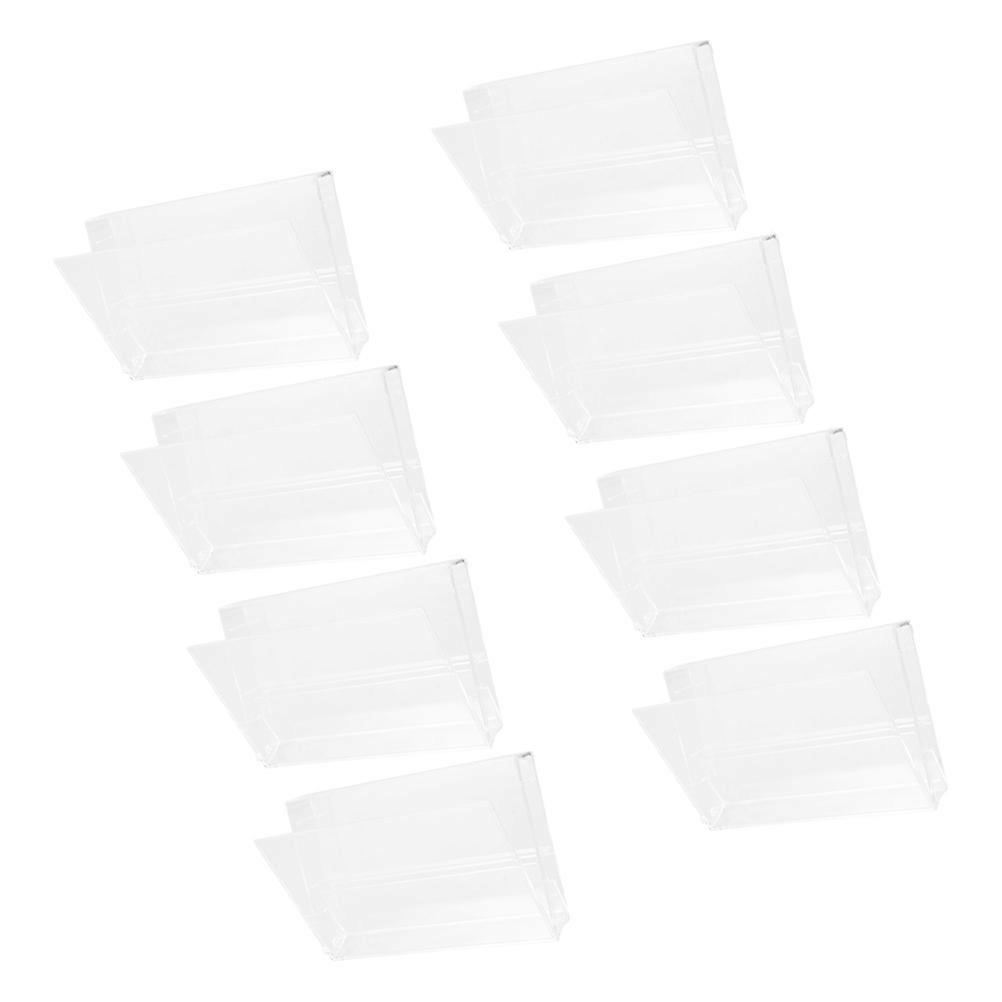 8Pcs Clear Cassette Tape Storage Box for Home Multifunctional Cassette Organizer