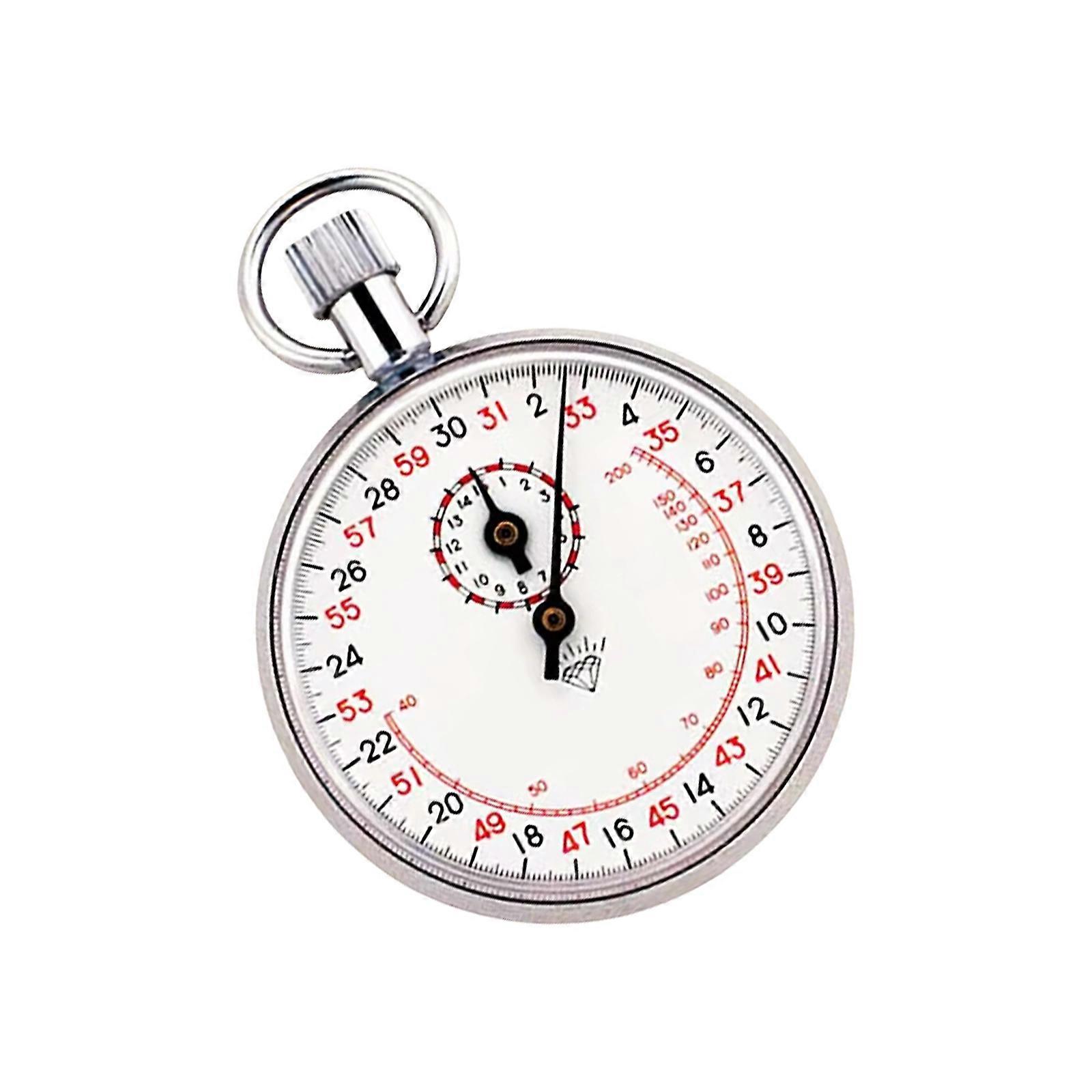 Handheld Mechanical Stopwatches for Track Races Featuring 30/60 Second Dials and Pause Function Mechanical Running Timers Multicolor