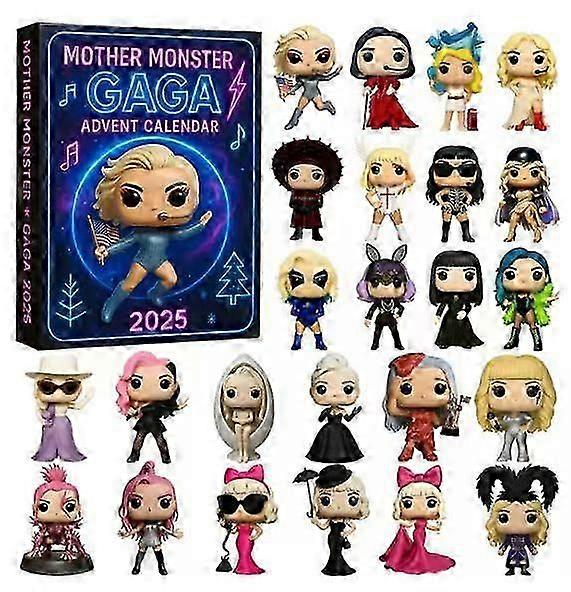 Νέο Χριστουγεννιάτικο Ημερολόγιο FedEx, Διακόσμηση Χριστουγεννιάτικου Δέντρου, Ακρυλικό Στολίδι, Κουτί Στρίφτ της Lady Gaga
