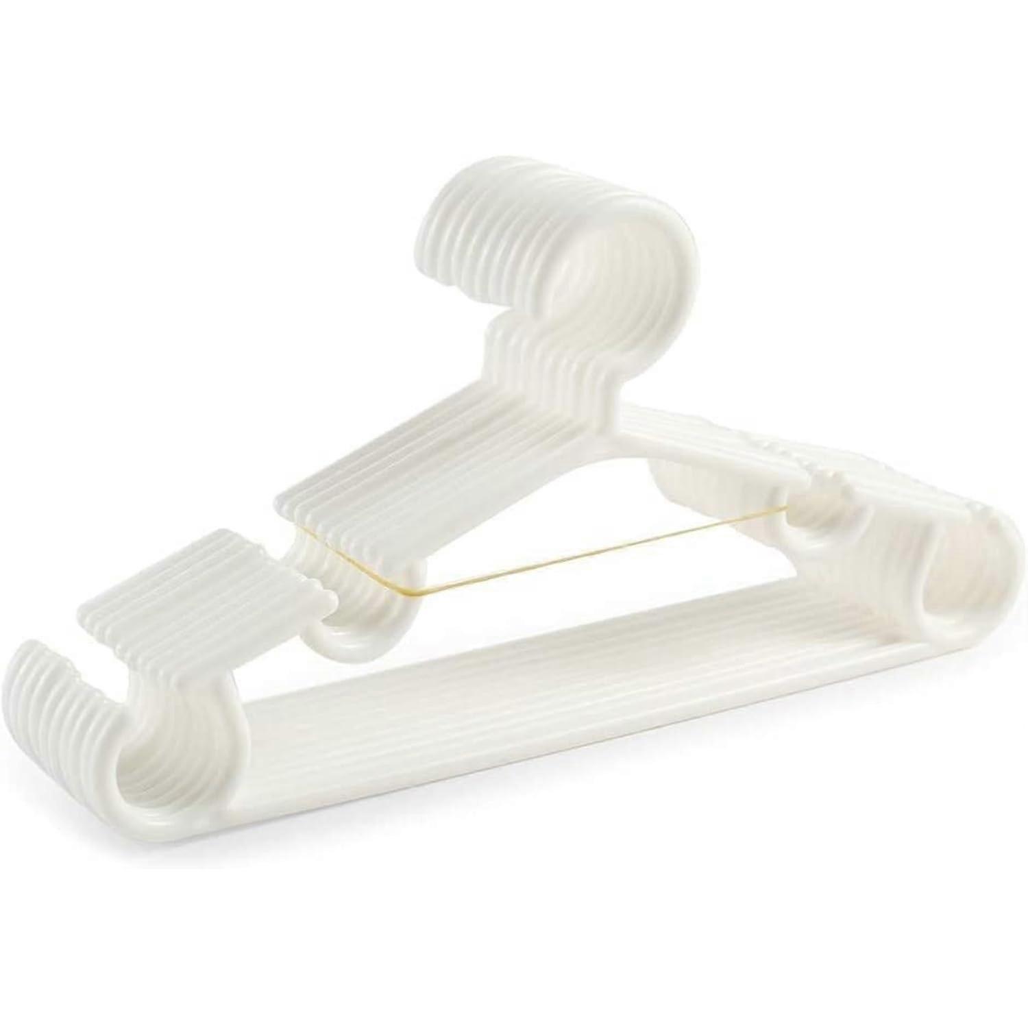 White 10Pcs/Set Portable Hangers