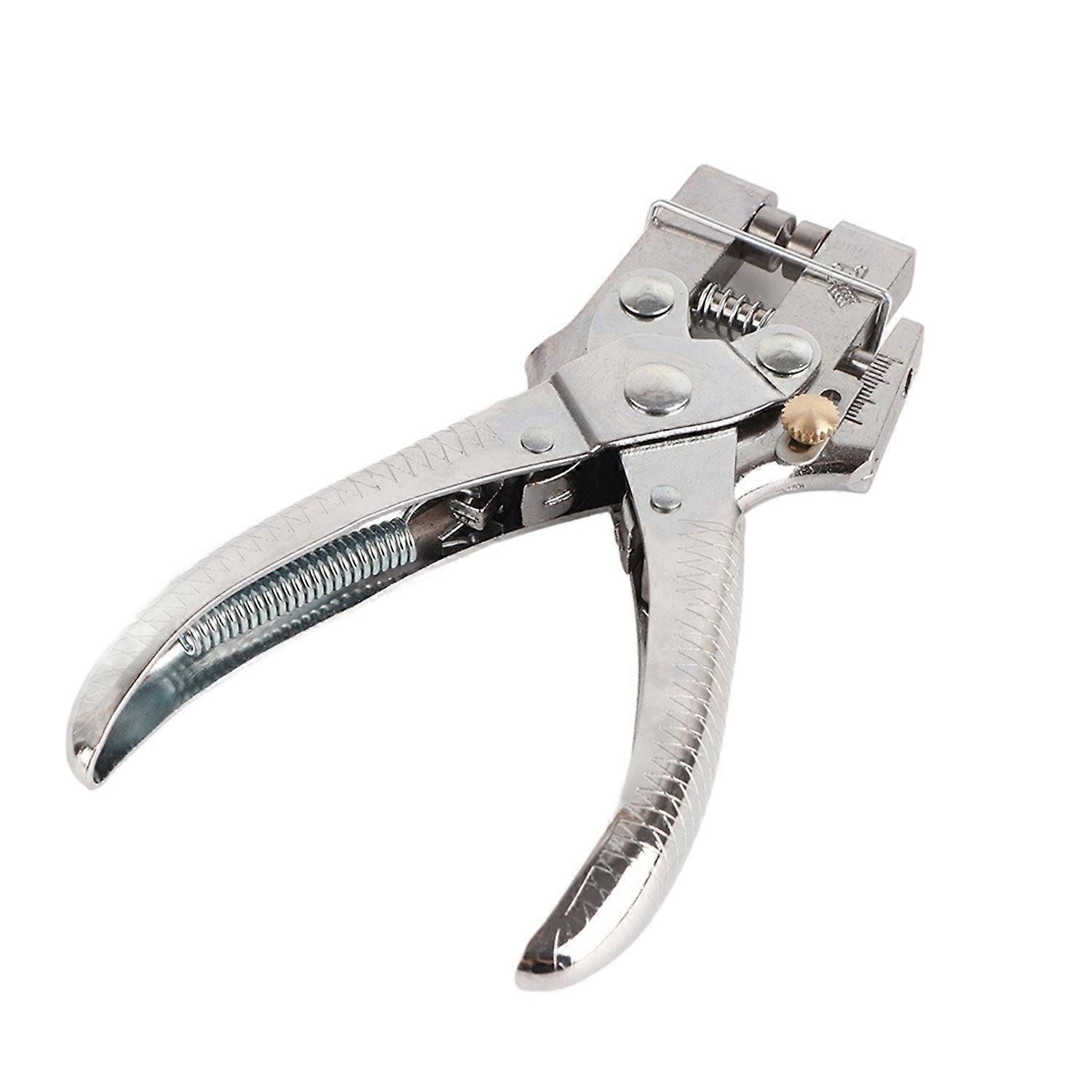 Rivet Setter Punch Pliers Belt Holes Eyelet Setting Tool with 100pcs Easy Press Hollow Grommets