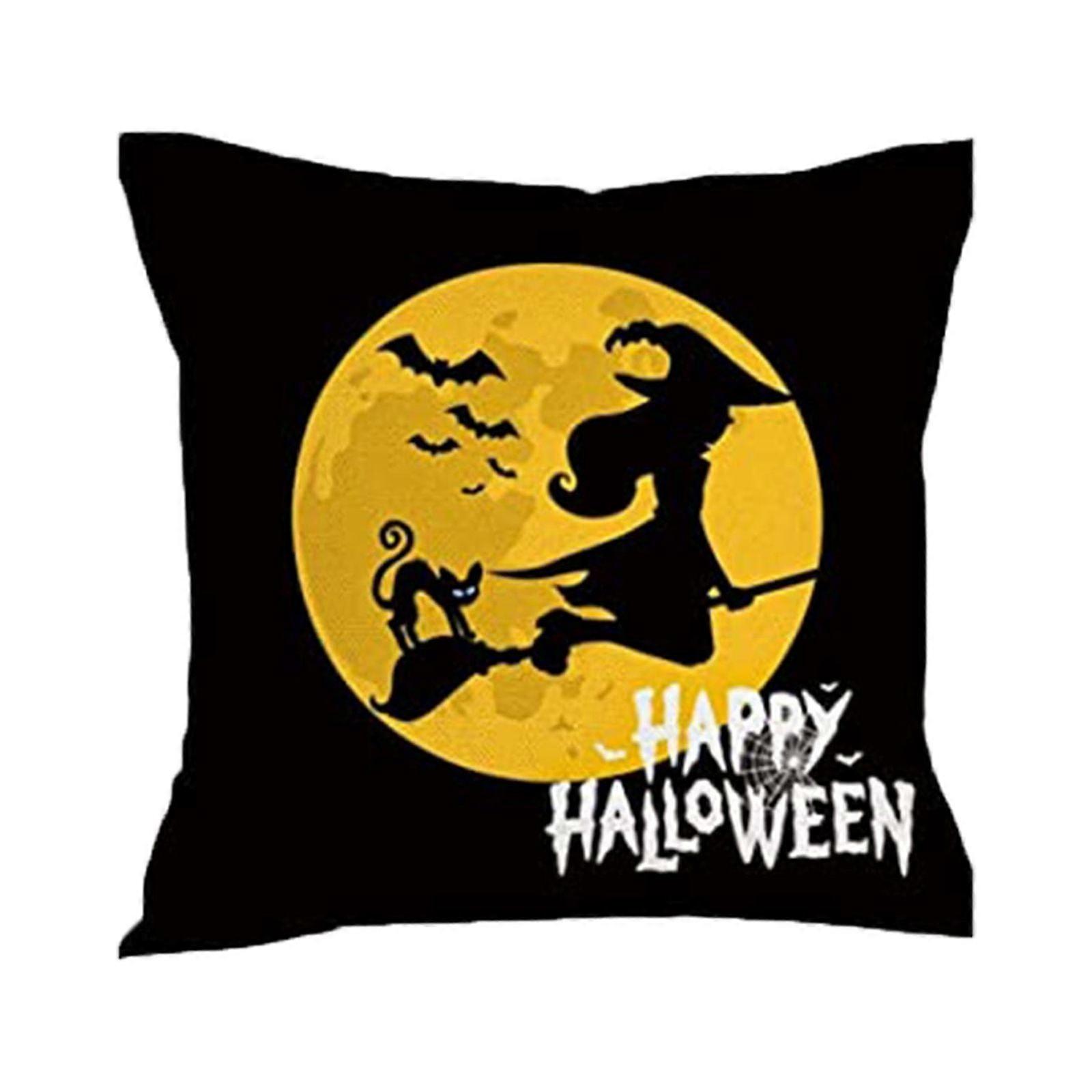 Halloween Cushion Cover, Rectangular Pillow Case with Spider Web Design for Sofa, Bed, Couch Decor - Compatible with Kiplyki