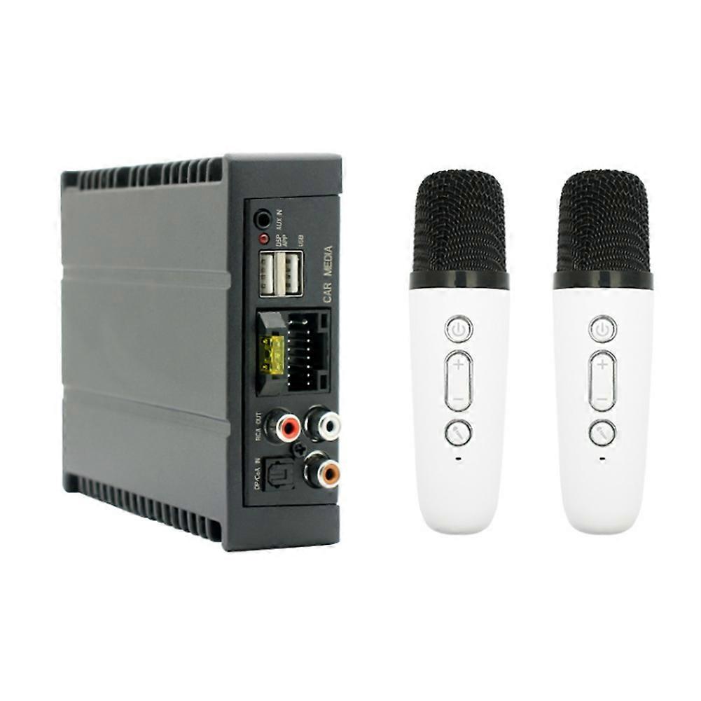 4x80 DSP Adjustment Power Amplifier for Car Radio Multimedia Video Player Support Optical Fiber/Coaxial/AUX/RCA/USB/BT