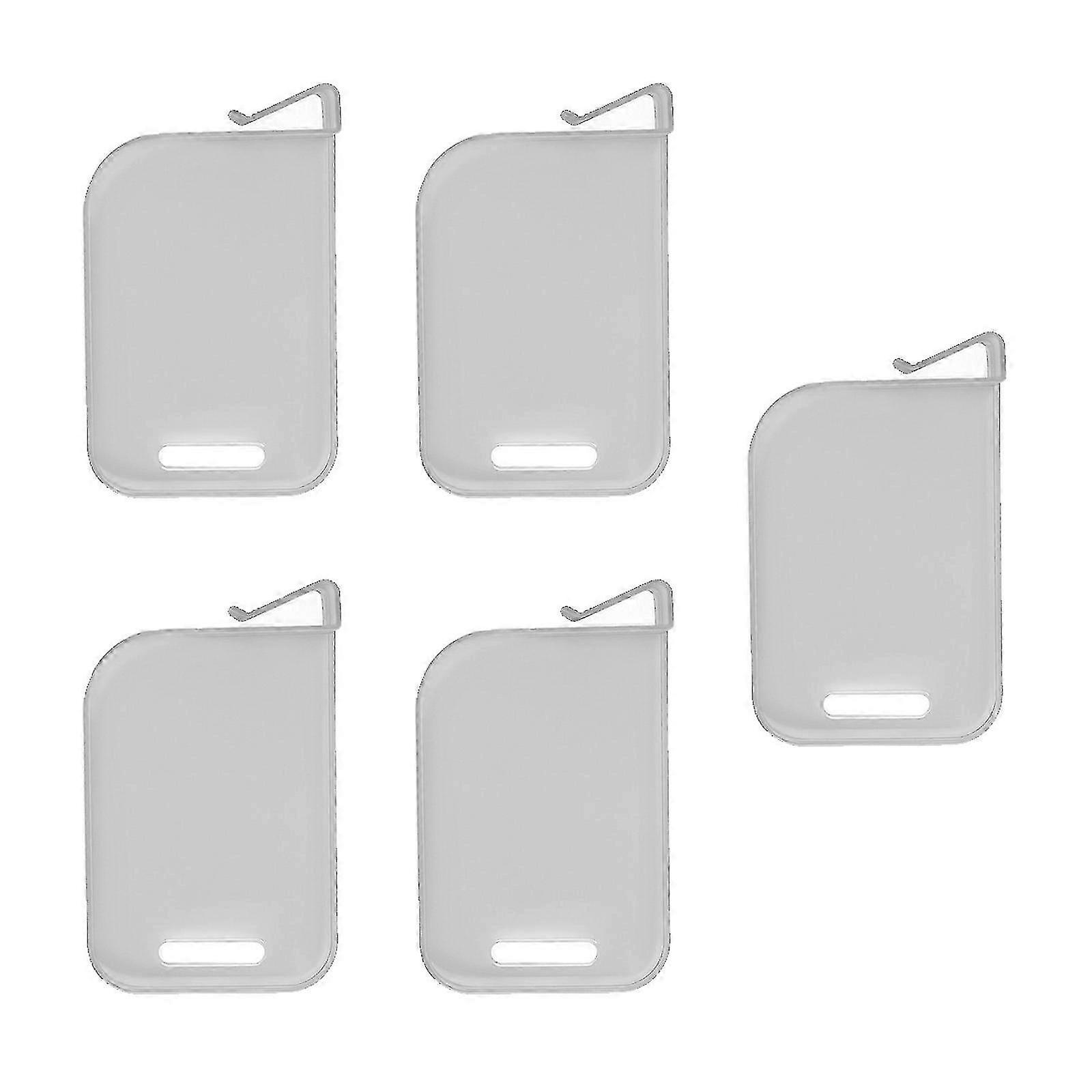 5Pcs Game Card Spacer Storage Classification Barrier Plate Clip Plastic Trading Card Box Baffle Clip Easy to Use Gray