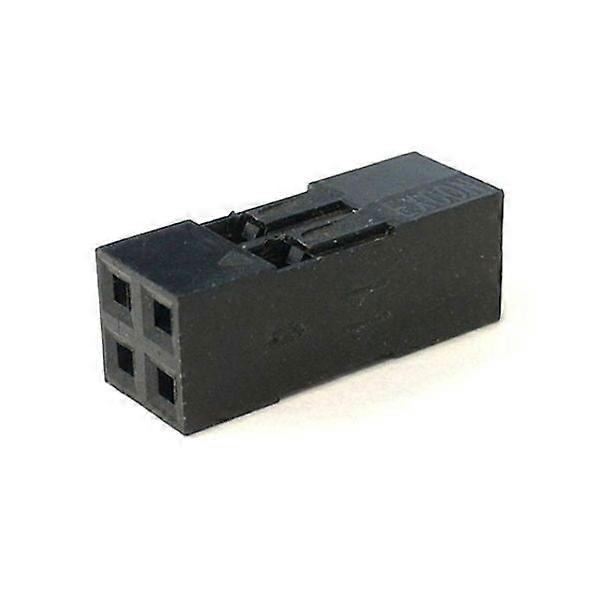 GMQD-5203-4 - DIPSKT 2.5MM 4S HOUS FOR SQ PINS DOUBLE ROW 2X2S DUPONT CONNECTOR (4 pcs/pkg)