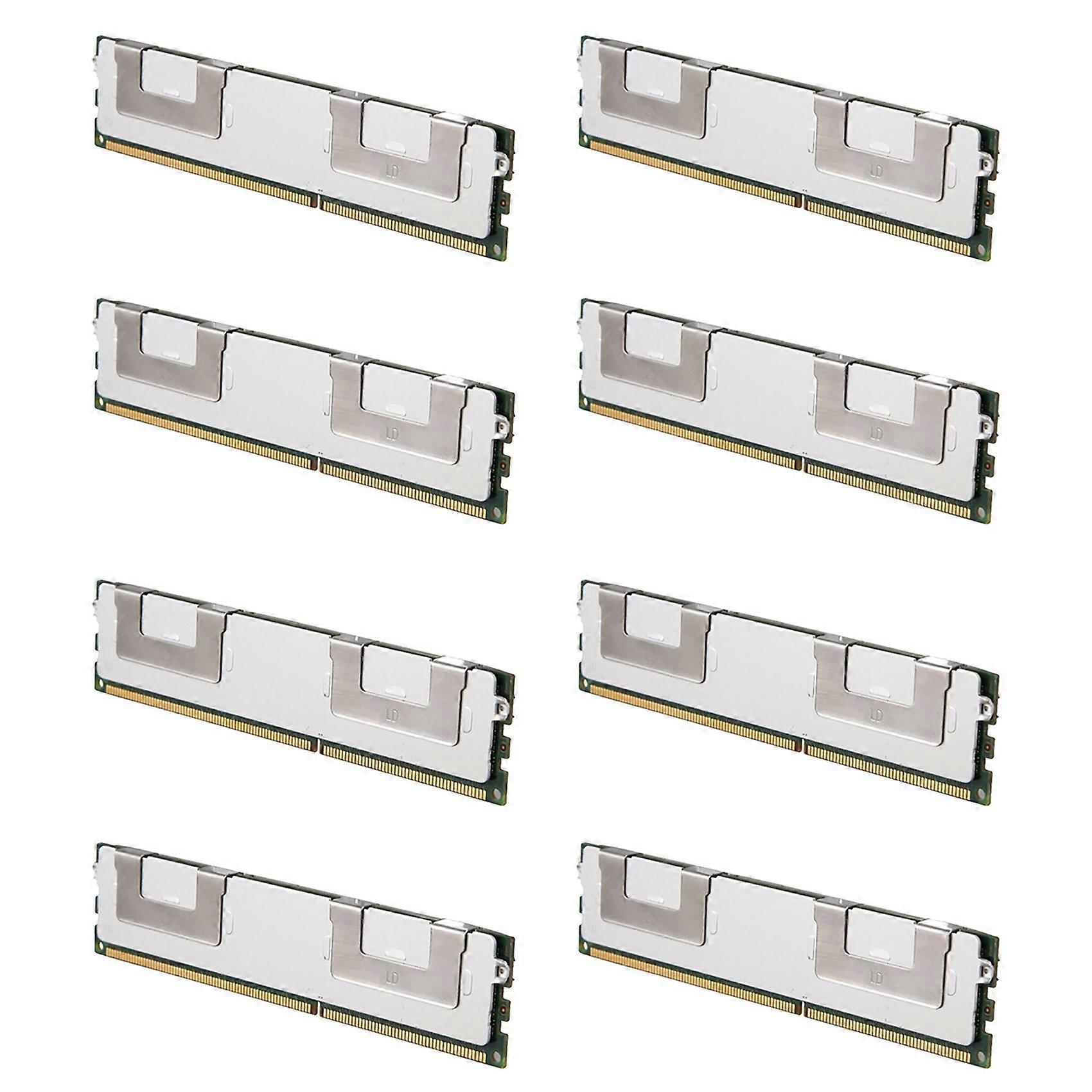 8X 32GB DDR3 Memory RAM PC3L-12800L 1.35V 1600Mhz ECC Load Reduced LRDIMM 4Rx4 240-Pin RAM for Samsung Server Memory RAM