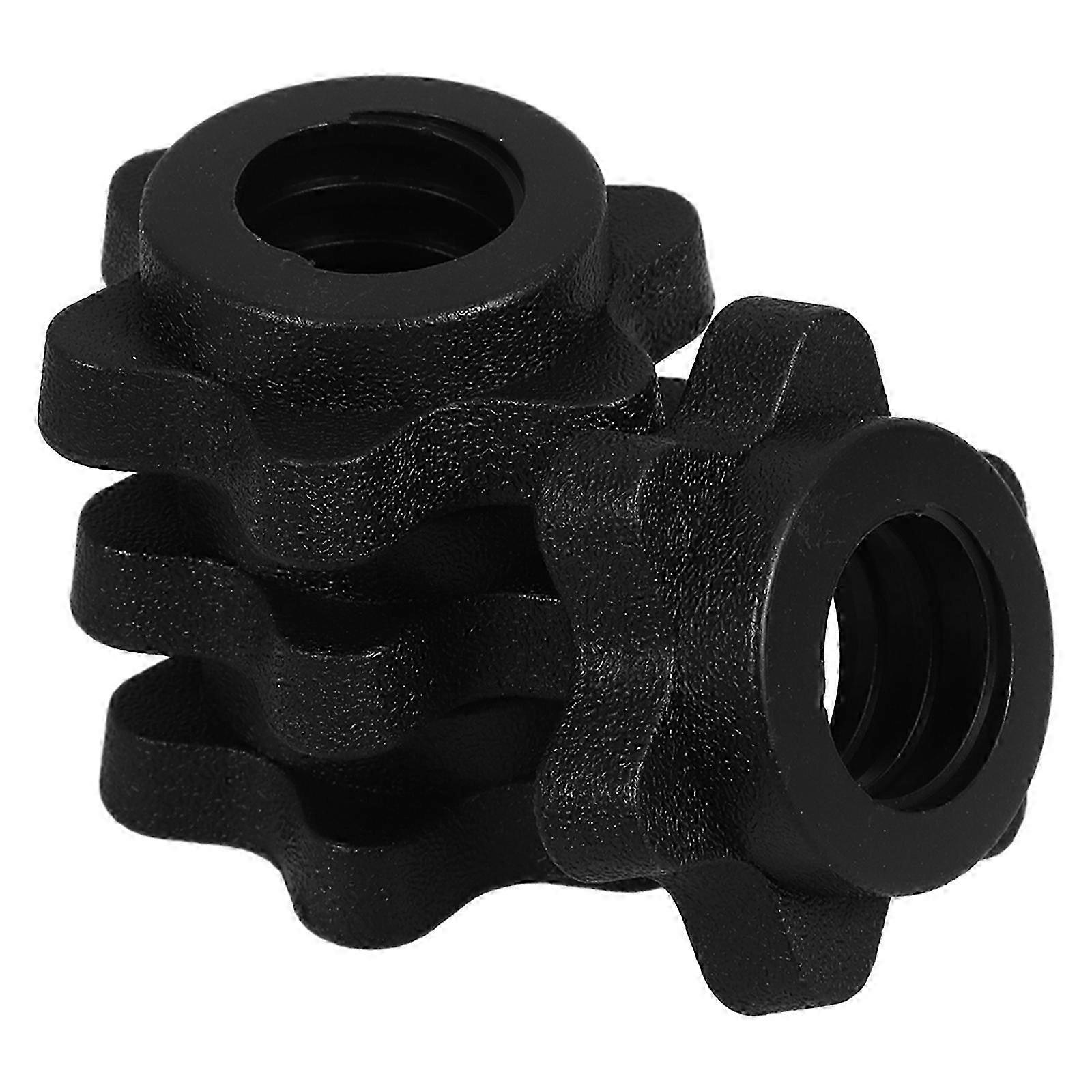 4pcs Barbell Self-locking Nut Anti Skid Barbell Nut Self-locking Security Nut Accessory