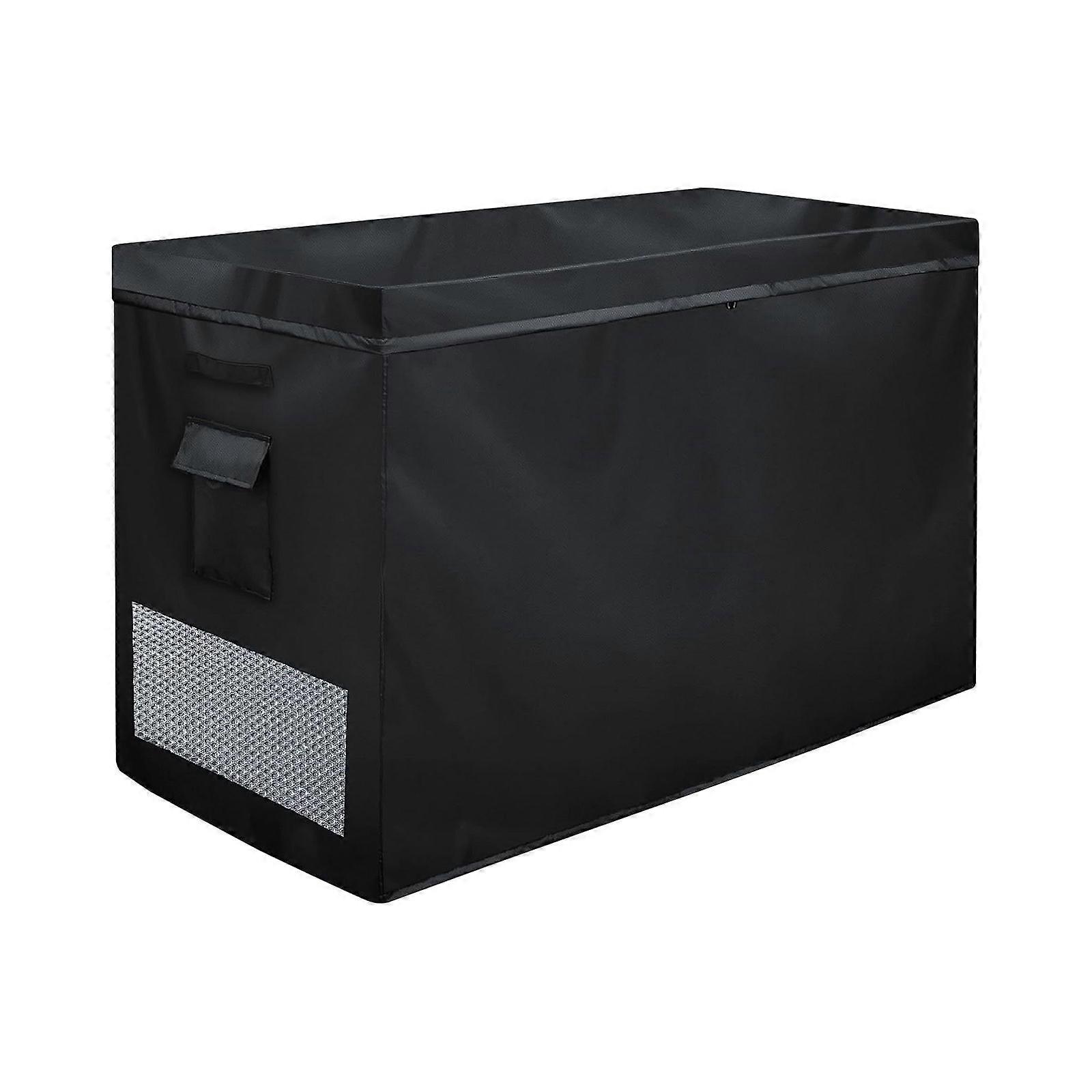 Ventilated Protective Cover for 14-16 CuFt Freezer with Double Zippered Access Elastic Design for Secure Dust Prevent  56x29.5x36