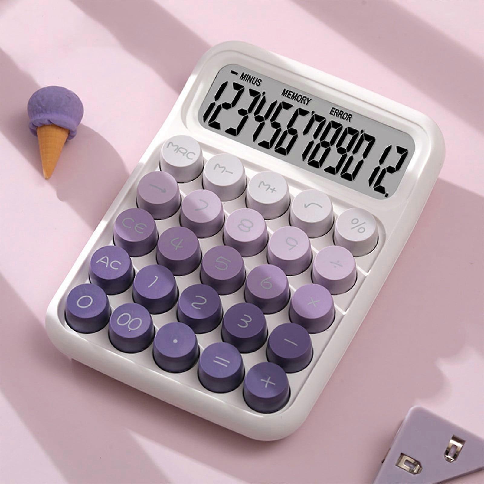 Cyber Monday Deals 2024: Viflosae Cute 12-Digit Portable Scientific Calculator for Students, Non-slip Bottom, Clear Keys
