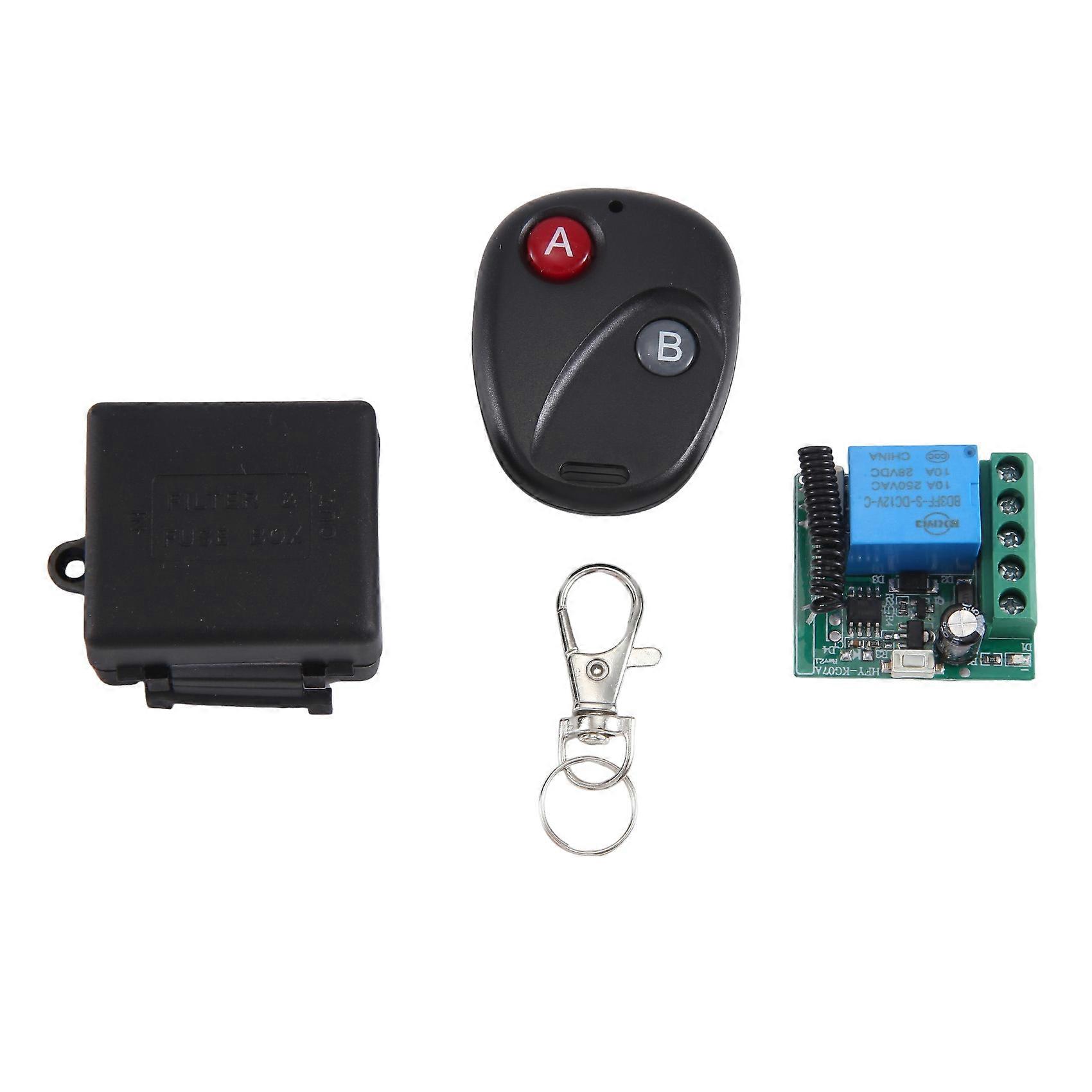 DC12V 27A 433MHZ 50M Remote Control Switch Electronic Lock Motor Single Wireless Remote Control Intelligent Controller
