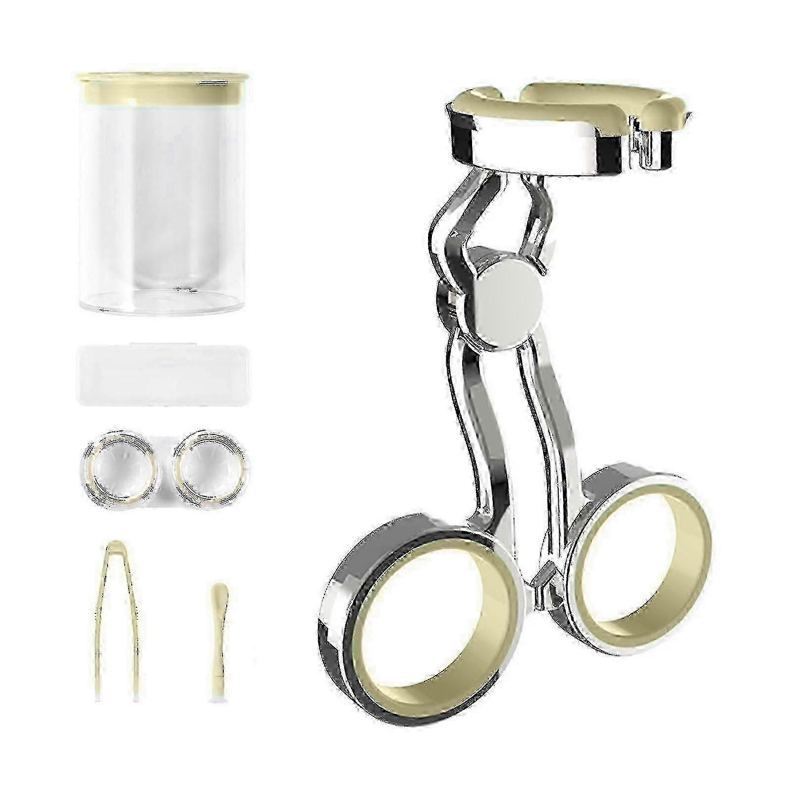 Contact Lens Aid Kit: High Elasticity Silicone Contact Lens Tool with Center Axis Control and Compatible Handle for Easy Insertion and Removal