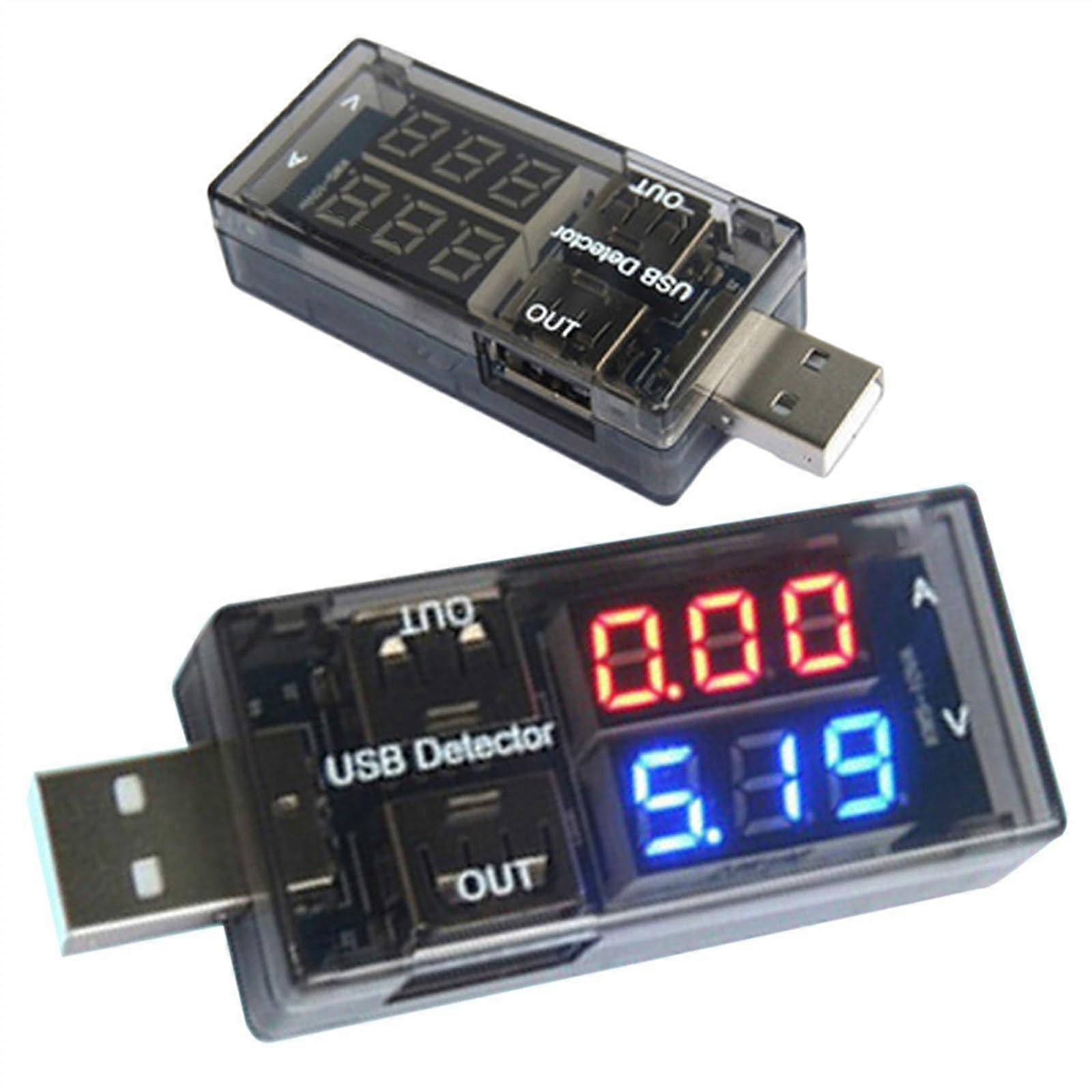 Dual USB Voltage Current Meter with Accurate Measurement for Battery Charging and EasyRead Display
