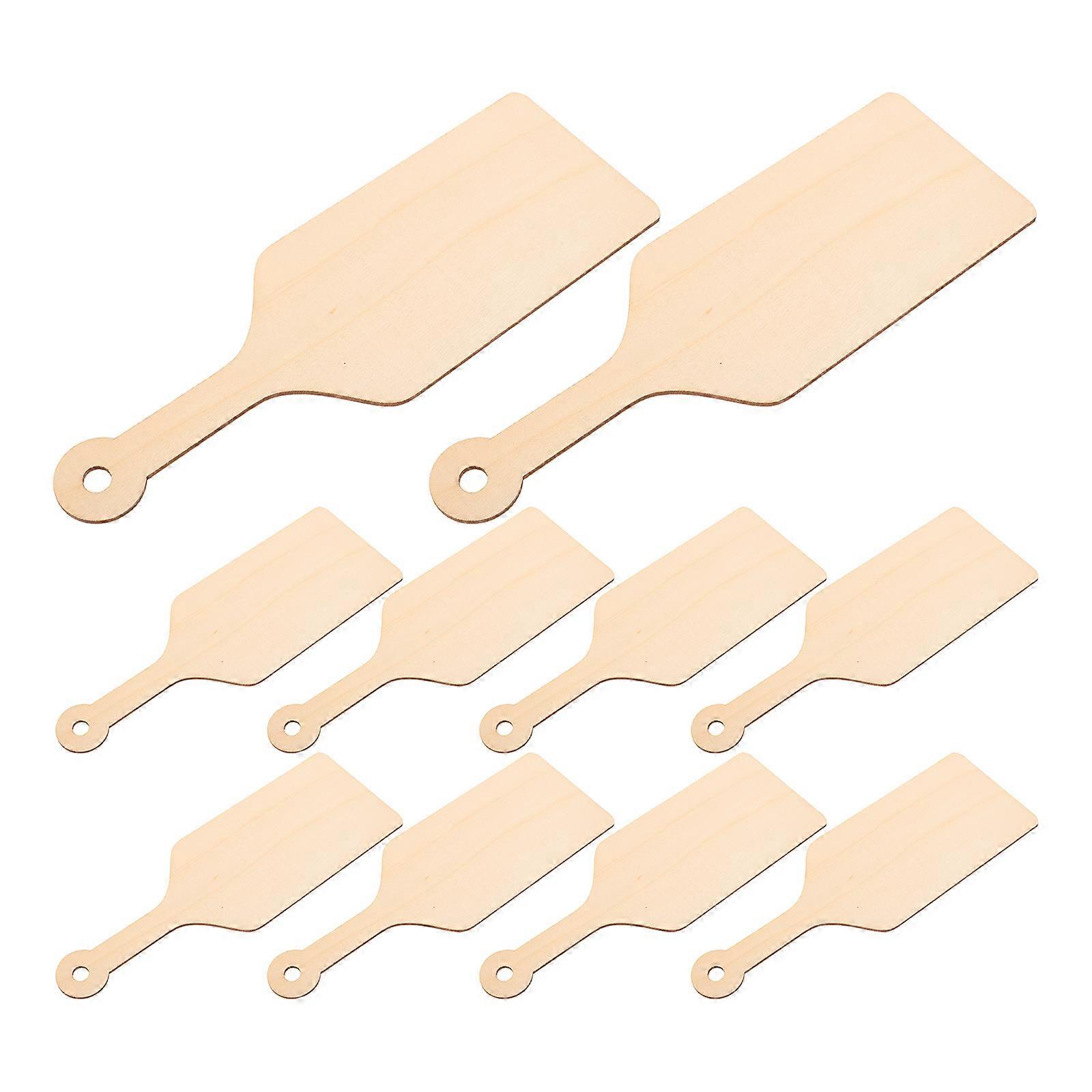 Wooden Boards for Holiday Parties Specially Designed For Crafting And Home Use Featuring Paddle Shape And Textured Design 10Pcs
