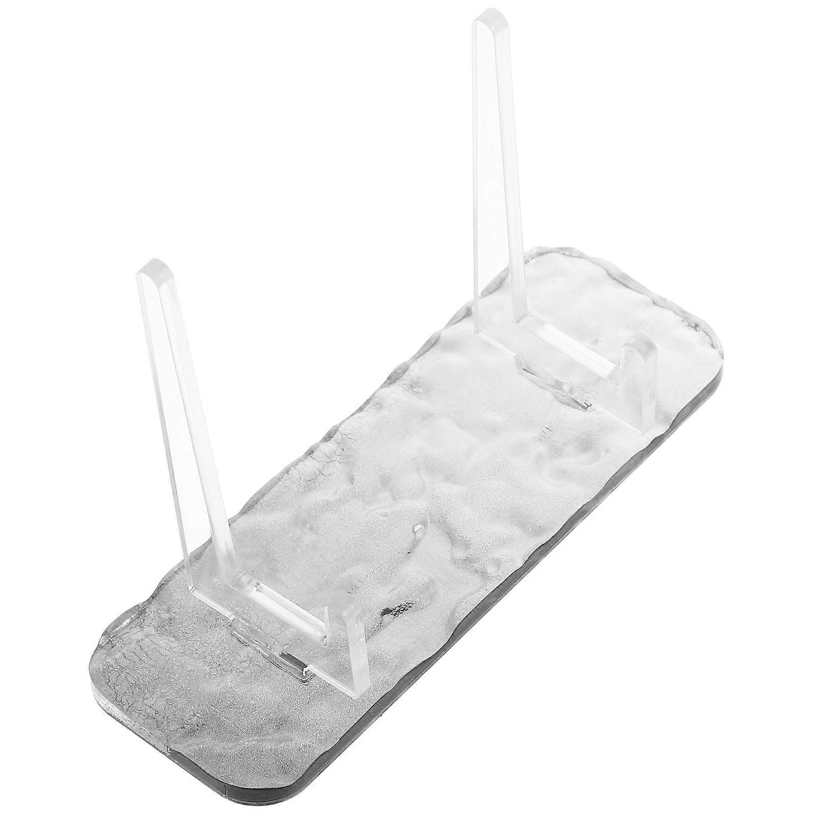 Acrylic Frame Rack Display Stand Water Ripple Design for Storage Use