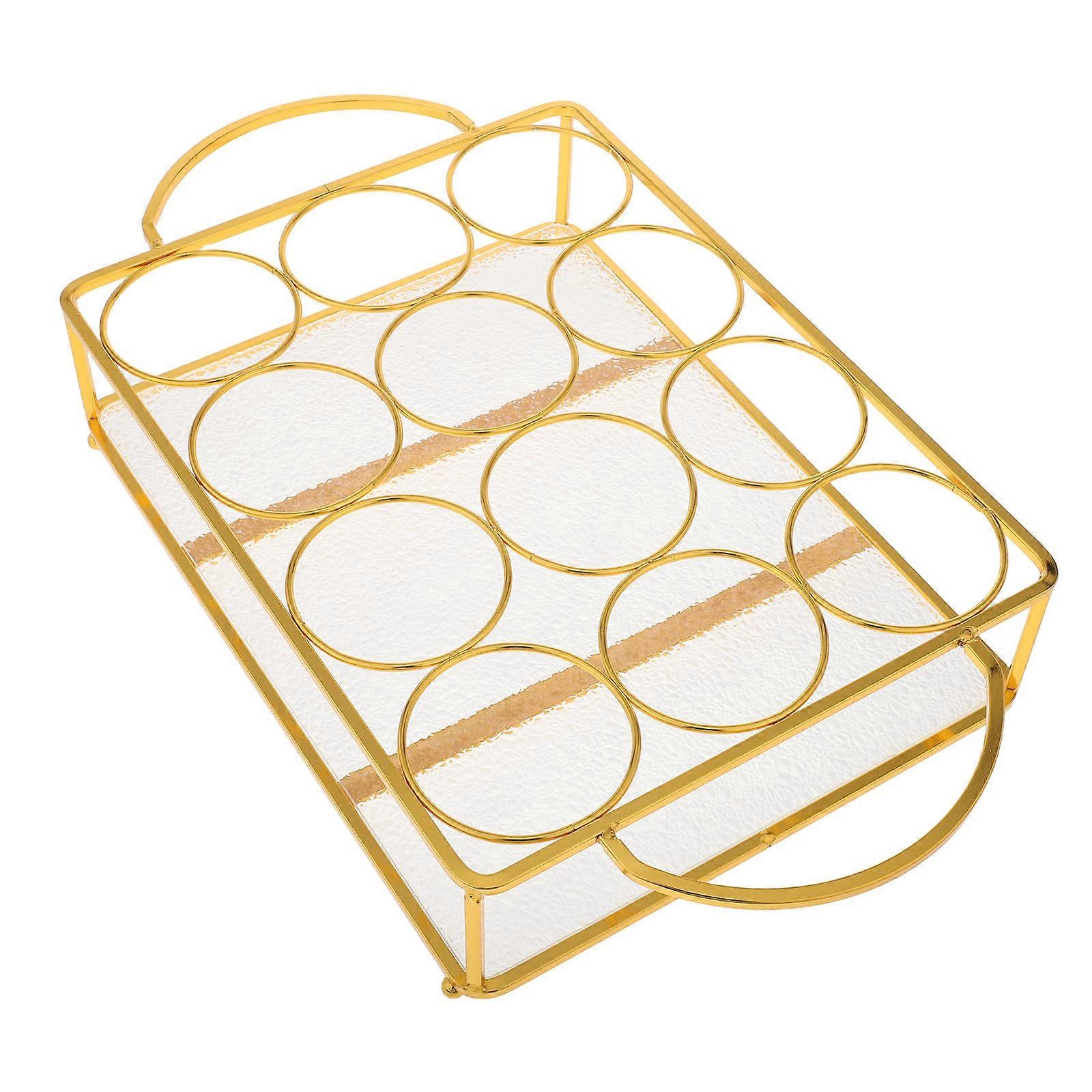 Rack Metal Drink Holder for Bar with Organizer