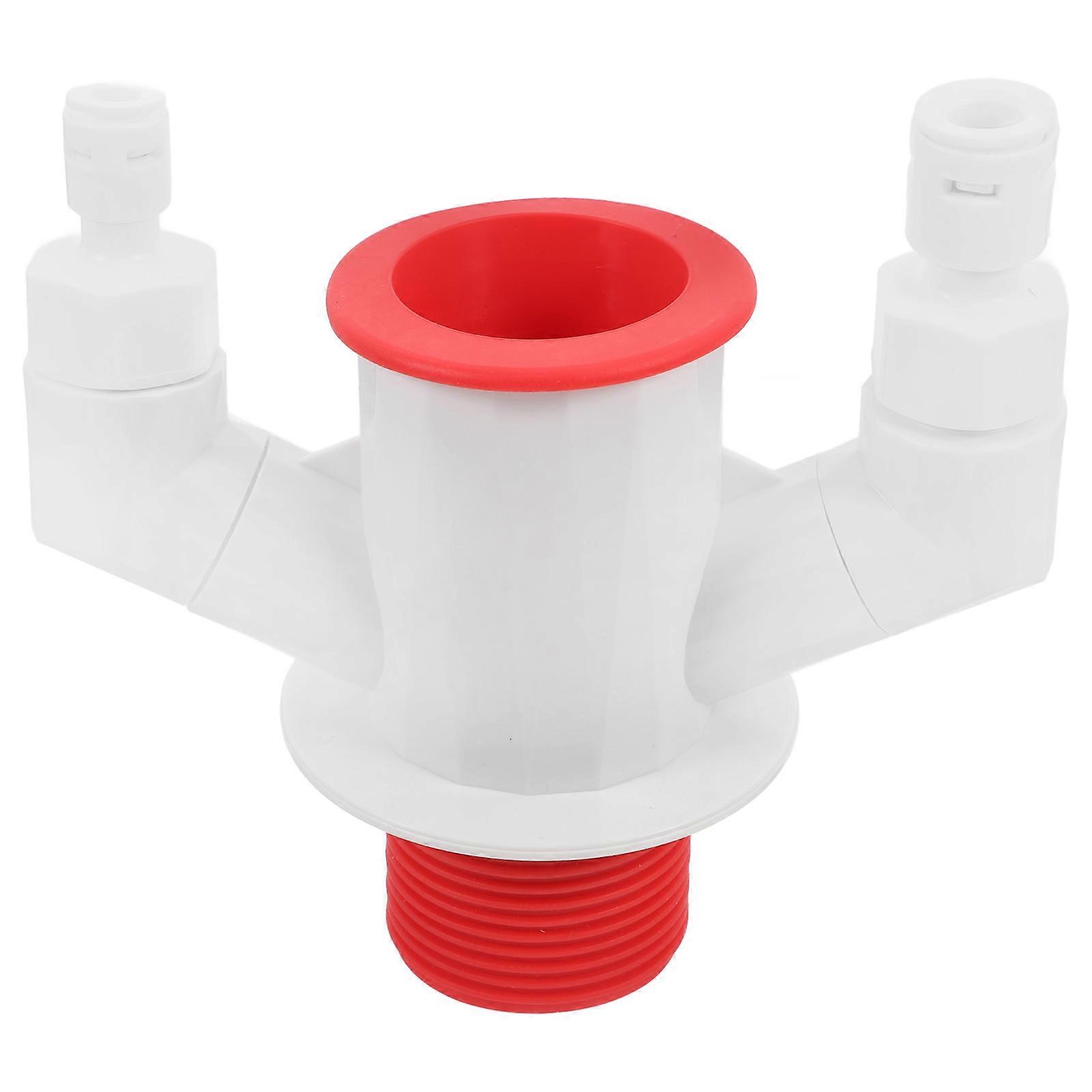 Sink Drain Hose Adapter Three-Way Connector for Connecting 1 Piece Durable Fitting