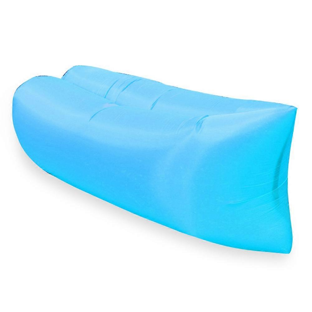 Inflatable Sofa - Easy to Install, Portable, Waterproof and Leak-Proof Design, Ideal Sofa for Backyard Beach Sky-Blue