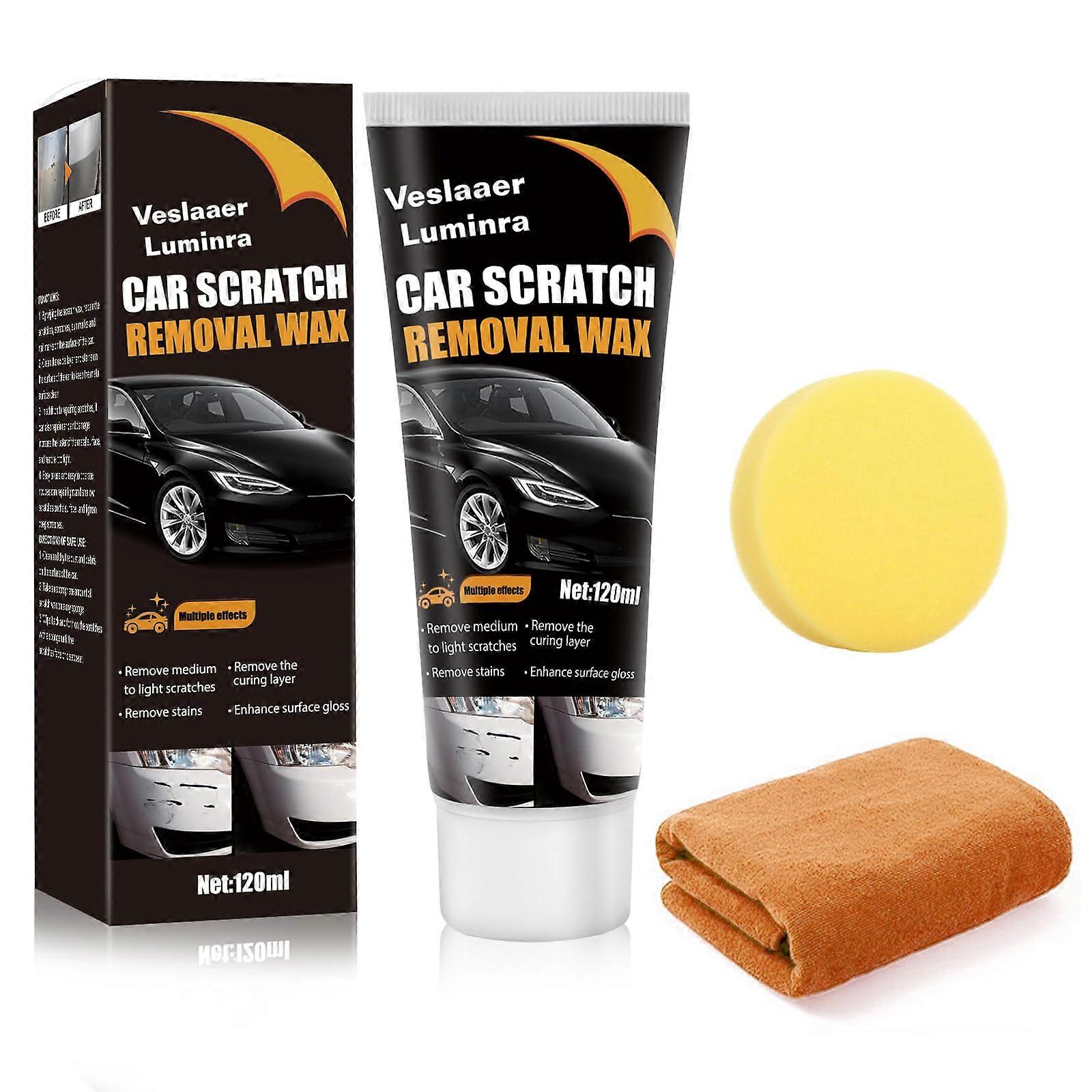 Car Scratch Remover for Deep Scratches, All Paint Colors, Quick DIY  and Wax Kit (1PCS)