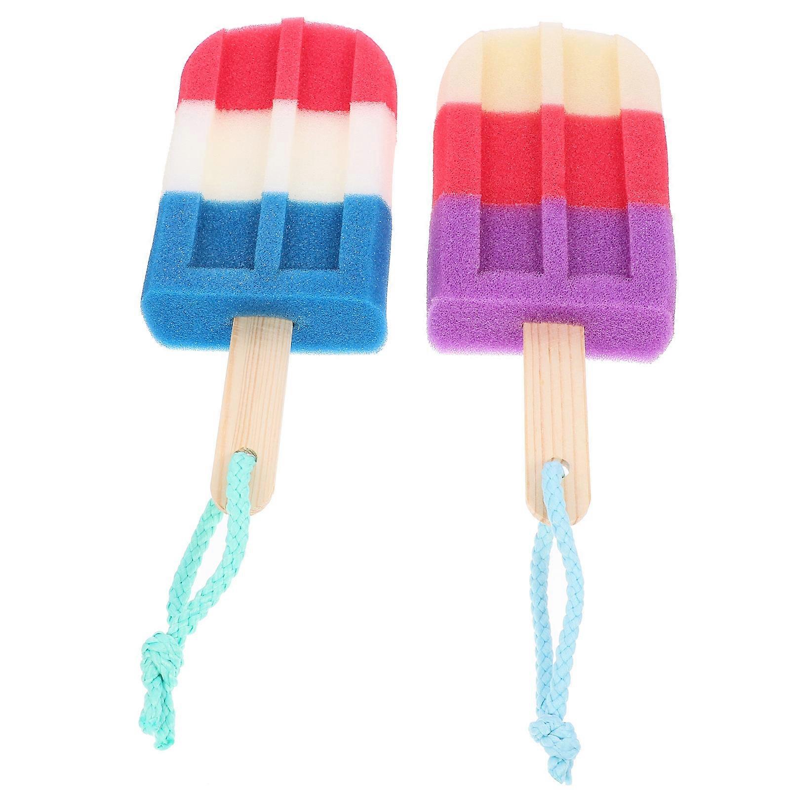 Assorted Color Bath Sponge Exfoliating Body Washing Sponge 6Pcs