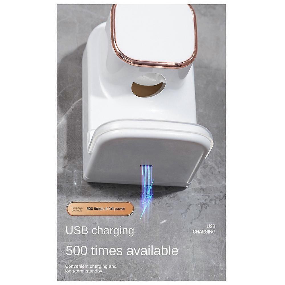 Electric Toothpaste Dispenser, Sensor Automatic Toothpaste Squeezer, Wall-Mounted Bathroom Toothpaste Pump White