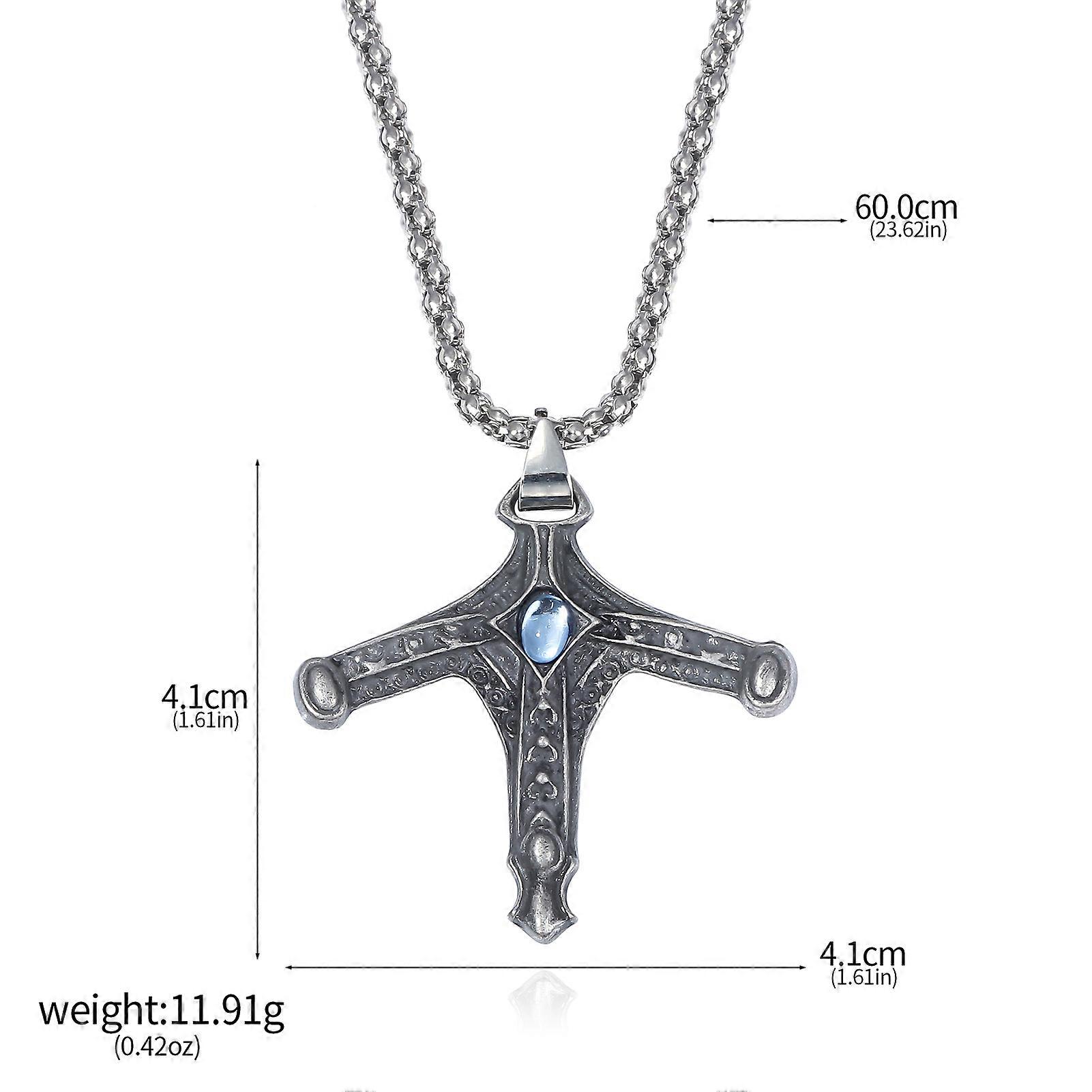Collier Bloodborne ��p��e chasseur Badge Gehrman croix Edict pendentif colliers pour femmes hommes bijoux accessoires cadeaux