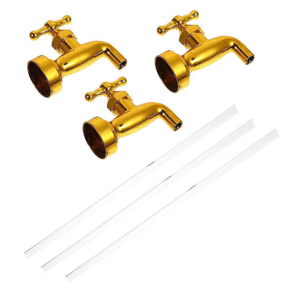 Invisible Floating Spout Fountain DIY Kit 3Sets Decorative Faucet for Yard