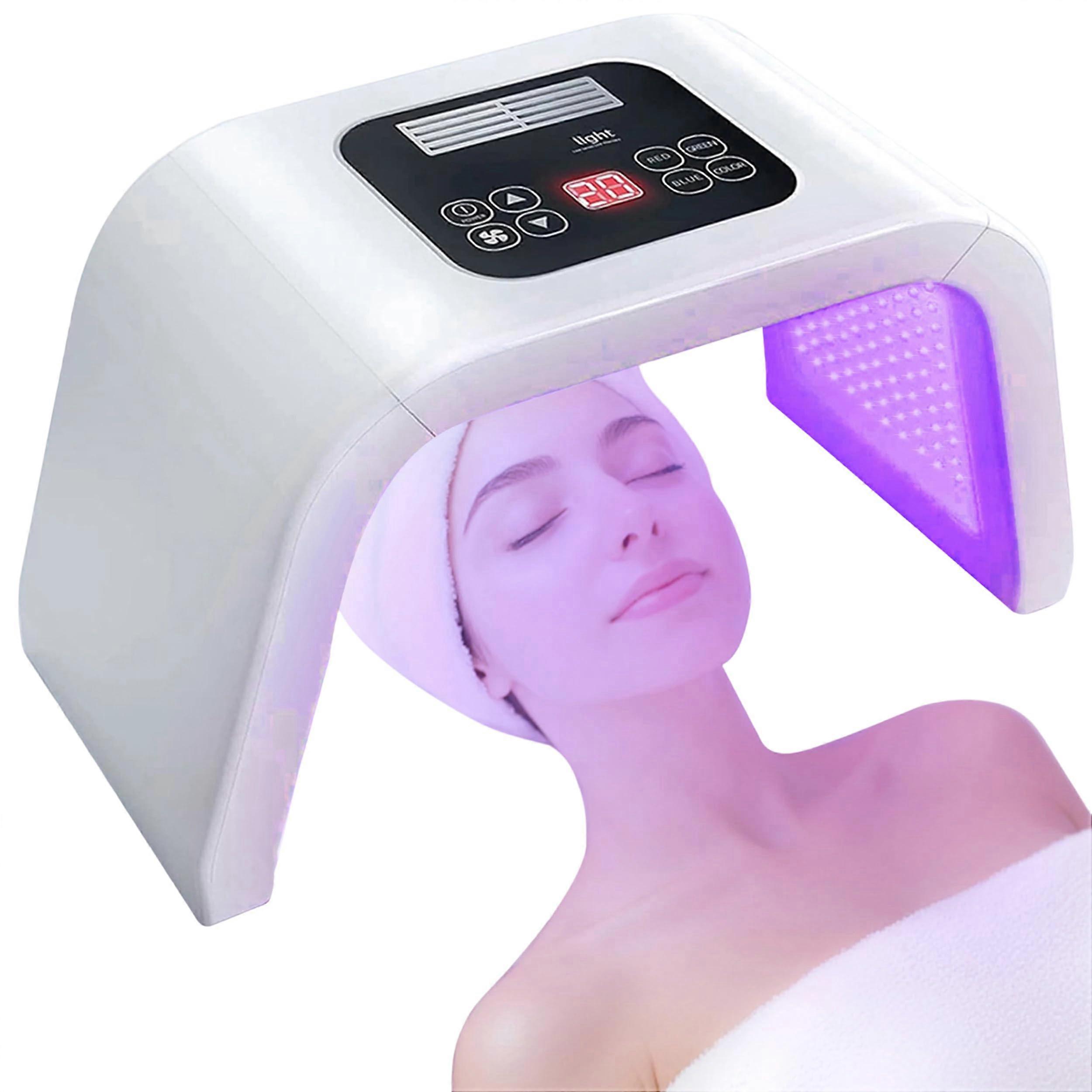 LED Light Therapy Mask 7 Color Facial and Neck Coverage Skin Care Device for Home Use