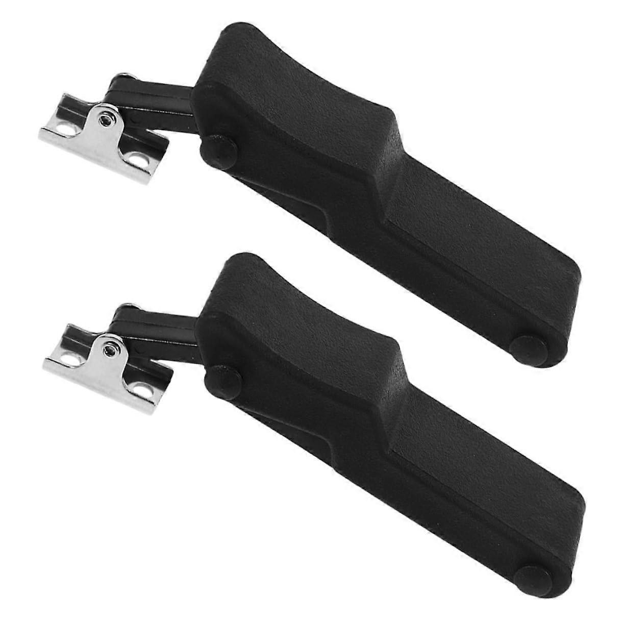 2Pcs Heavy Duty Rubber Hood Latch with Steel Keeper for Engine Hoods and Toolboxes