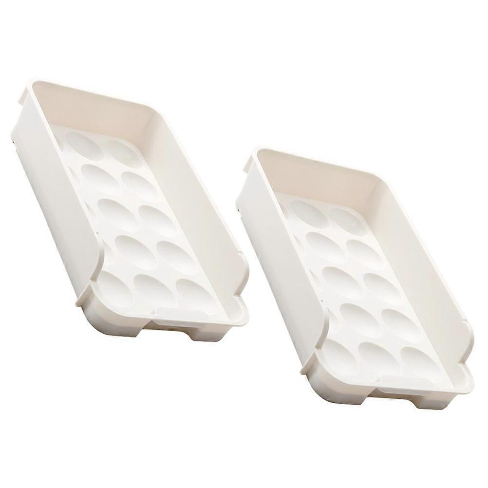 Egg Holder Multi-Function Refrigerator Egg Organizer with 4Pcs Trays