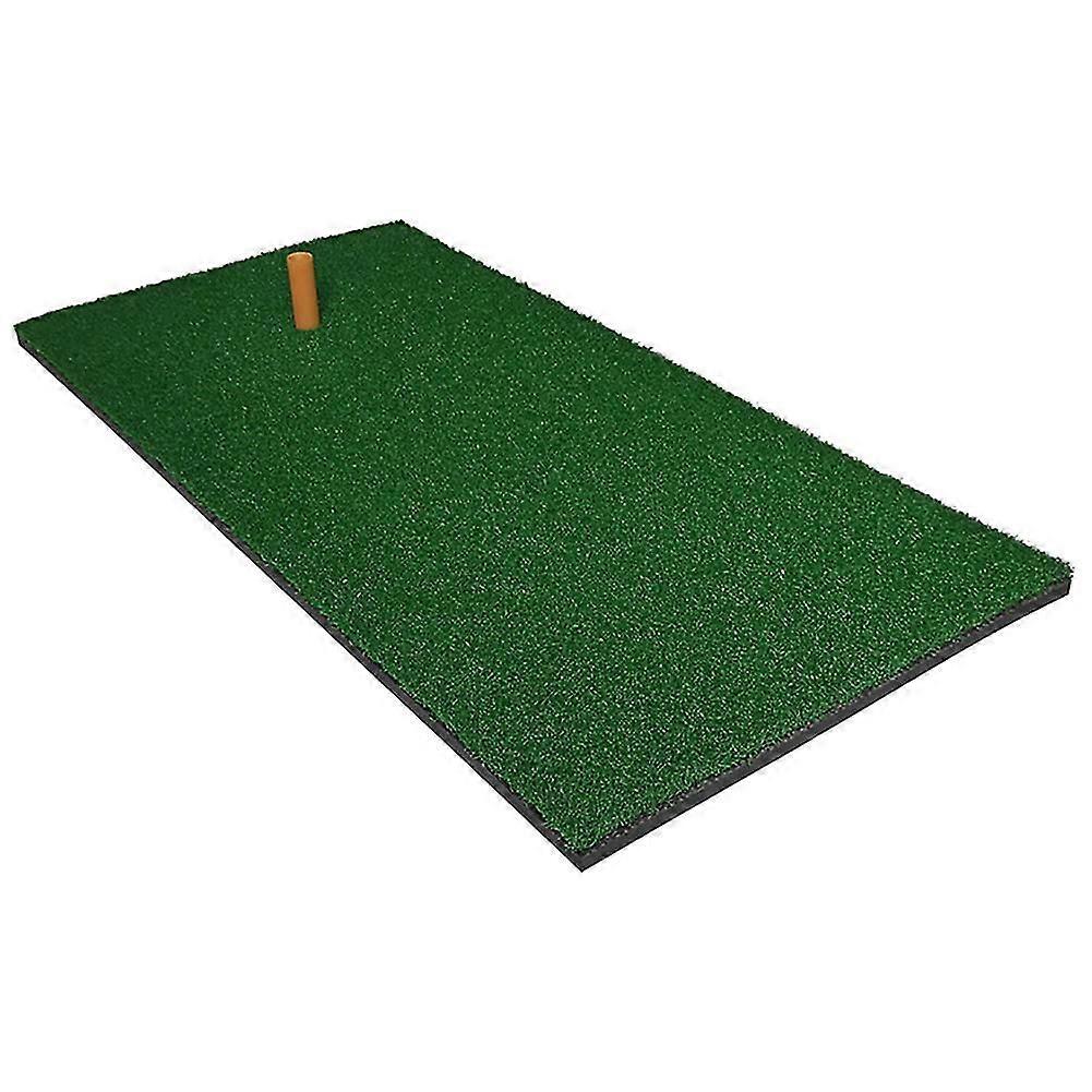 30x60cm Golf Cage Grass Pad Swing Hitting Practice Trainer Mat With Rubber Tee