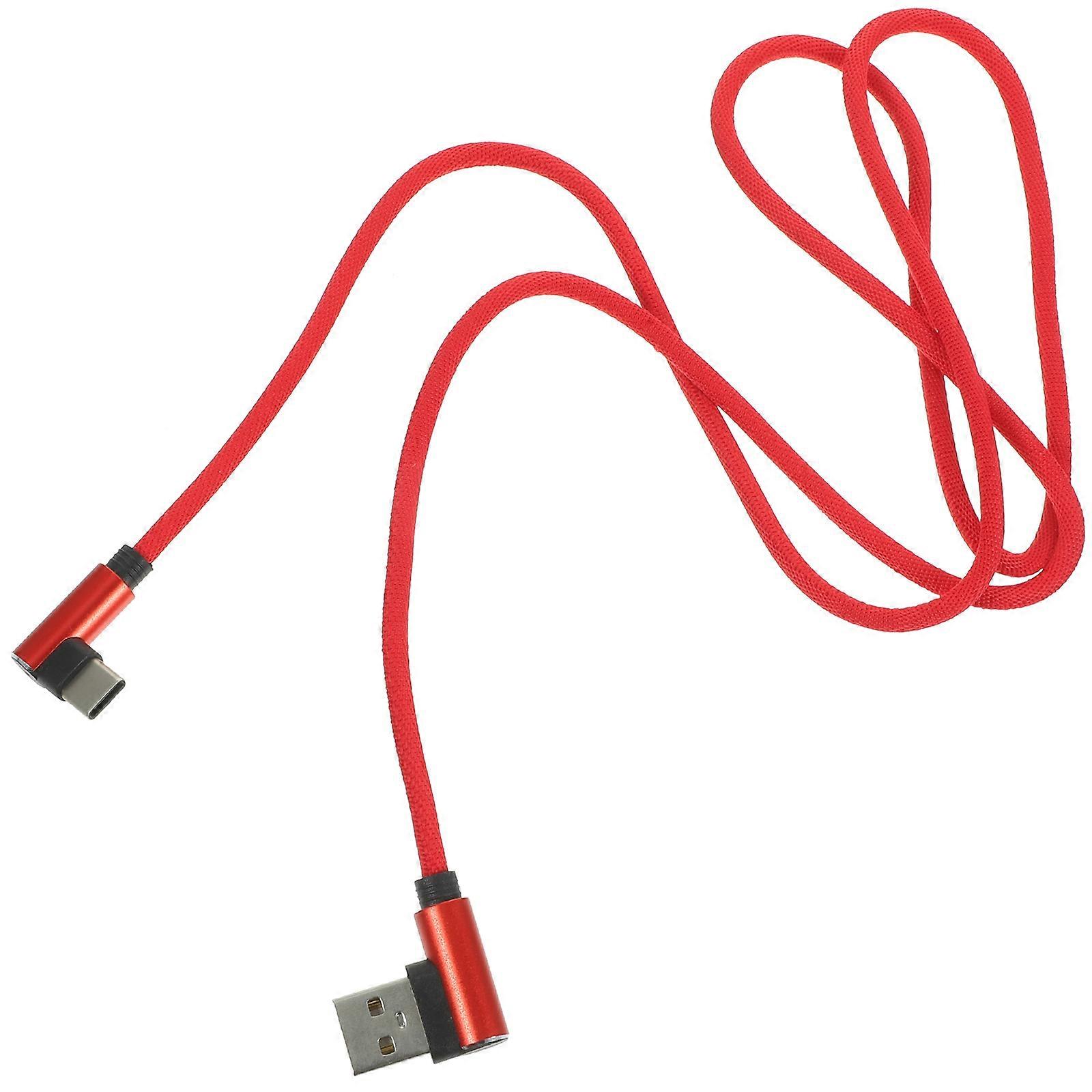 Usb-C To Usb-C Cable Right Angle Type-C Cable Universal Phone Tight Spaces Charging 1Pcs