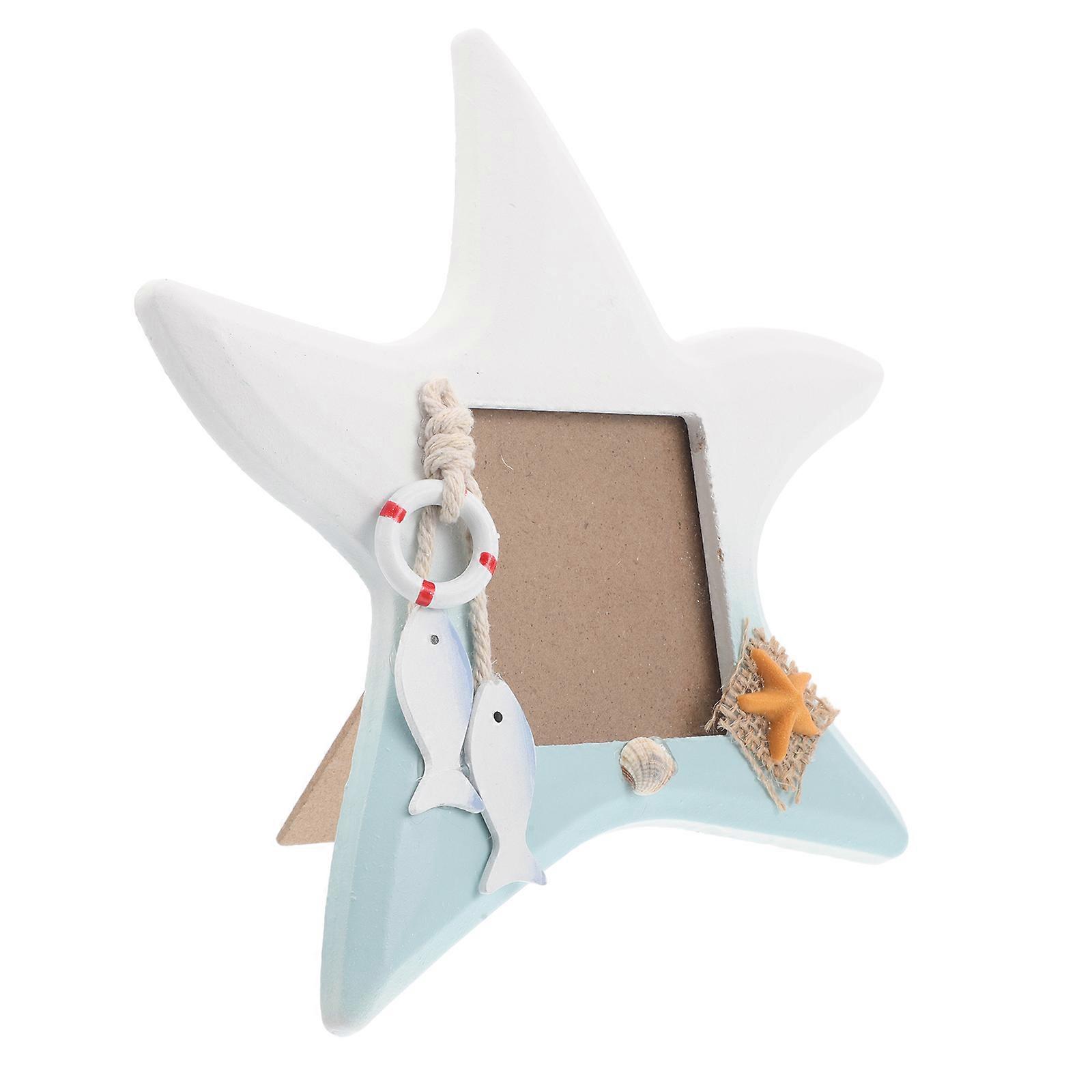 Creative Mediterranean Fish Shaped Picture Frame for Pictures Holding