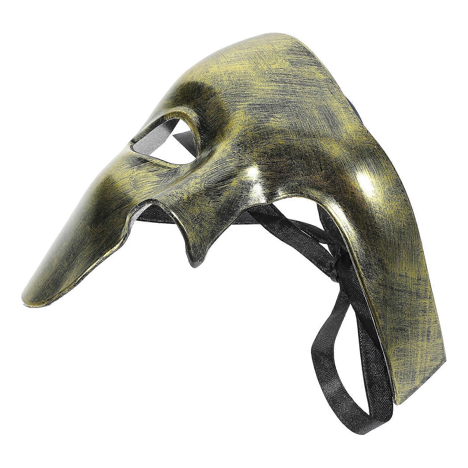 Decorative Mask Prop Multi-Function Mask for One Piece Golden ABS