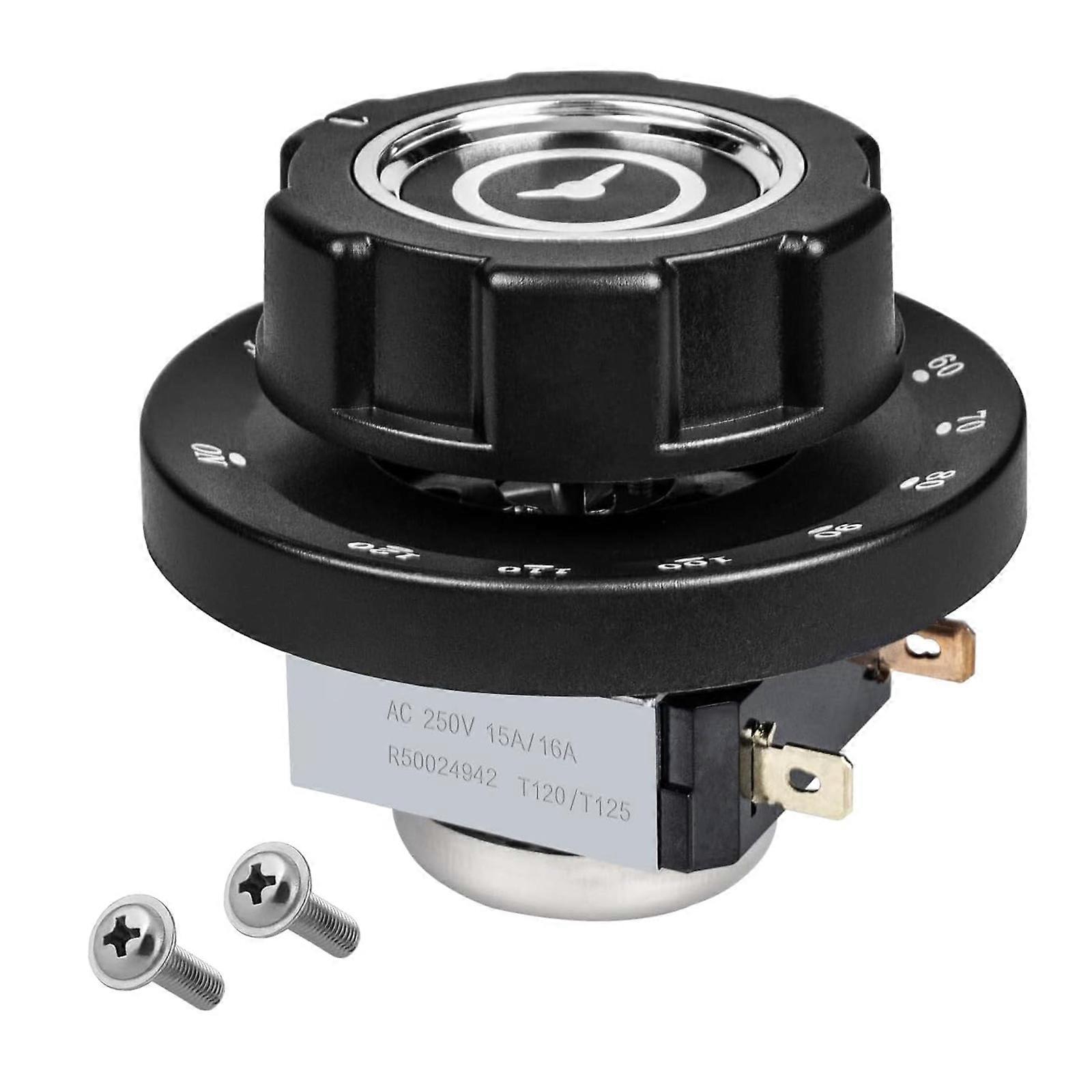 Microwave Oven Timer with Bells Alarm Adjustable Settings Cooking Timer Knob Accessory Panel Mount Installation Solution Multicolor