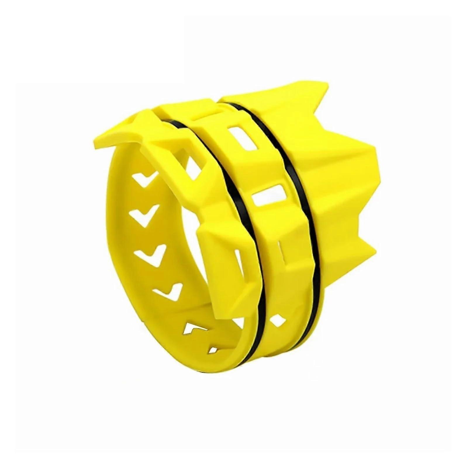 Motorcycle Exhaust Protector Universal Silicone Heat Shield for 85530cc Round Tail Pipe Yellow