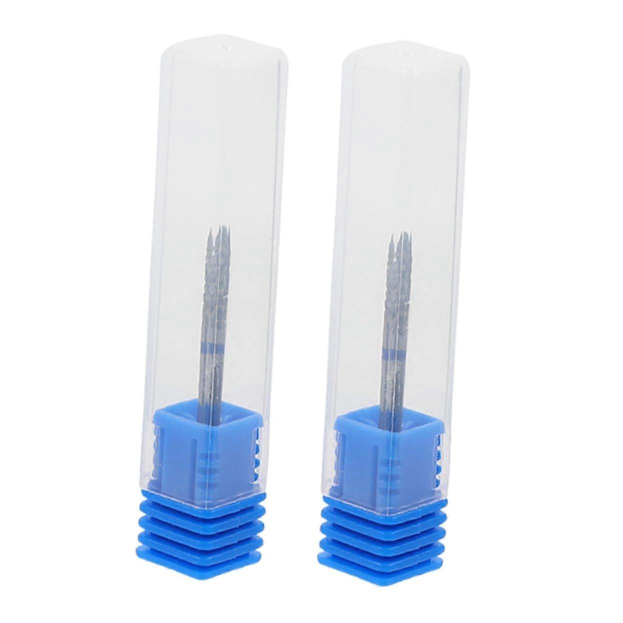 2pcs Professional Nail Drill Bits Set for Acrylic Nails, Fast Removal and Precise Cuticle Cleaning