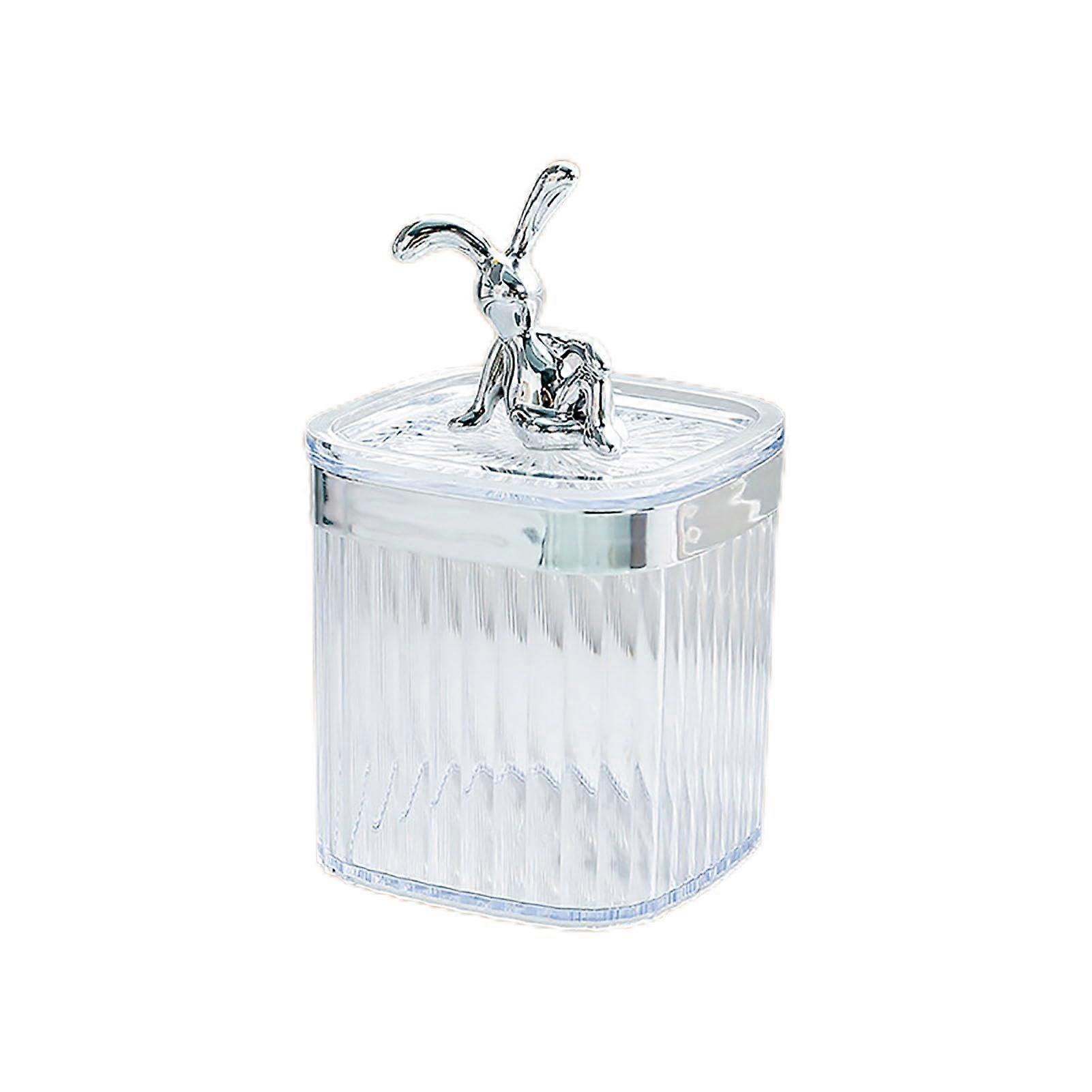 Large Capacity Dustproof Toothpick Holder Transparent Plastic Toothpick Container for Home