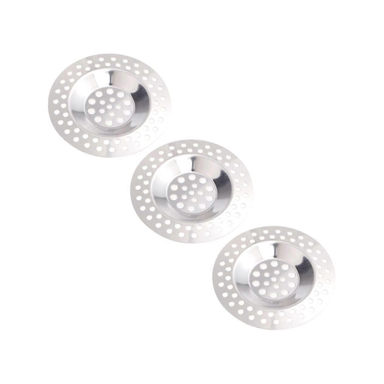 3pcs Stainless Steel Kitchen Sink Strainer AntiClogging Drain Filter for Bathroom and Kitchen