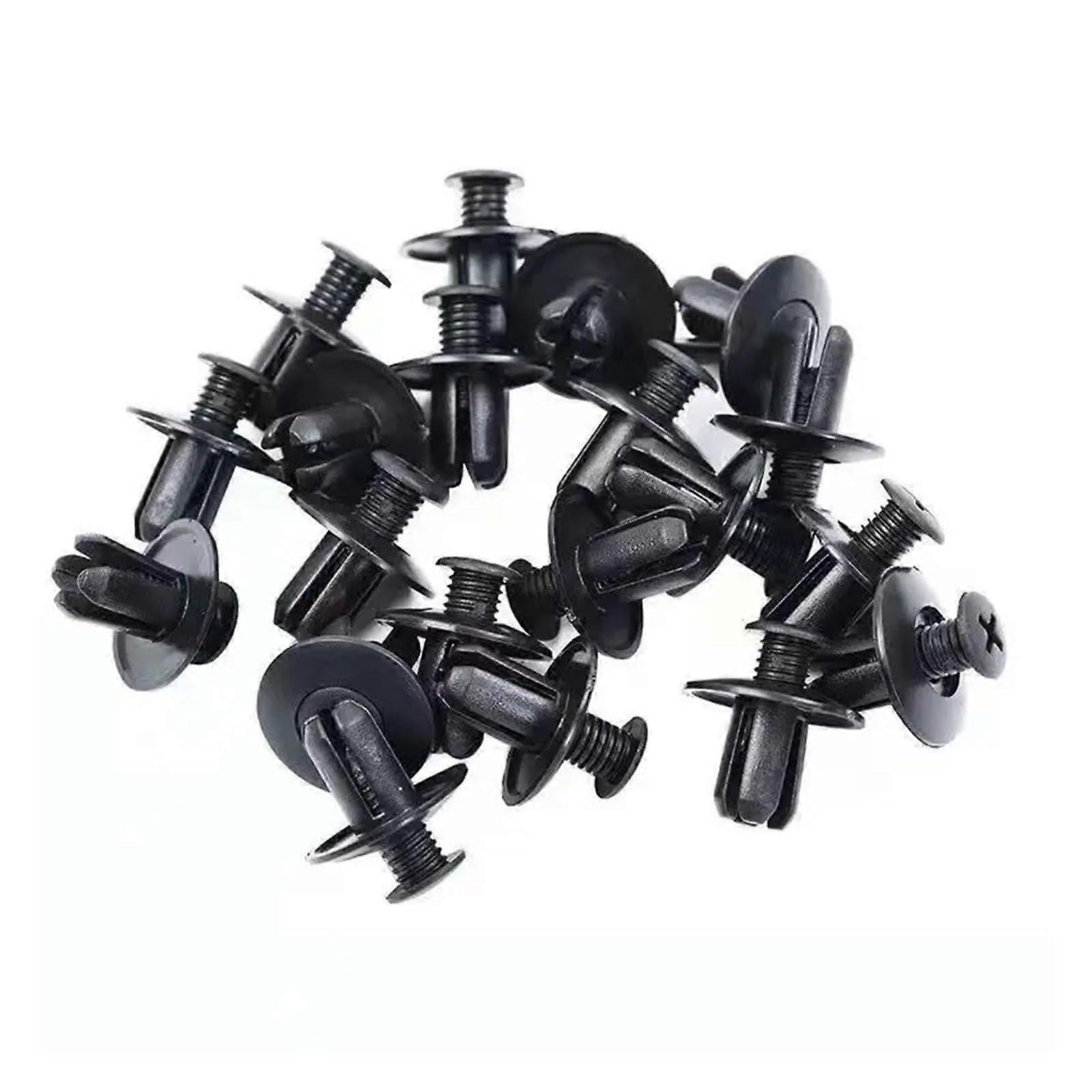 100pcs 8mm Car Bumper Fender Clips Plastic Rivets for Secure Car Panel Fastening