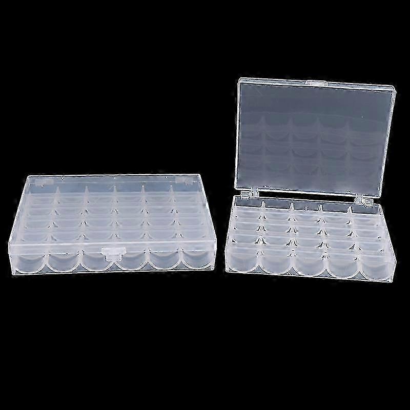 1 Pcs 25/36 Spools Bobbins Sewing Machine Empty Bobbin Case Organizer Storage Box