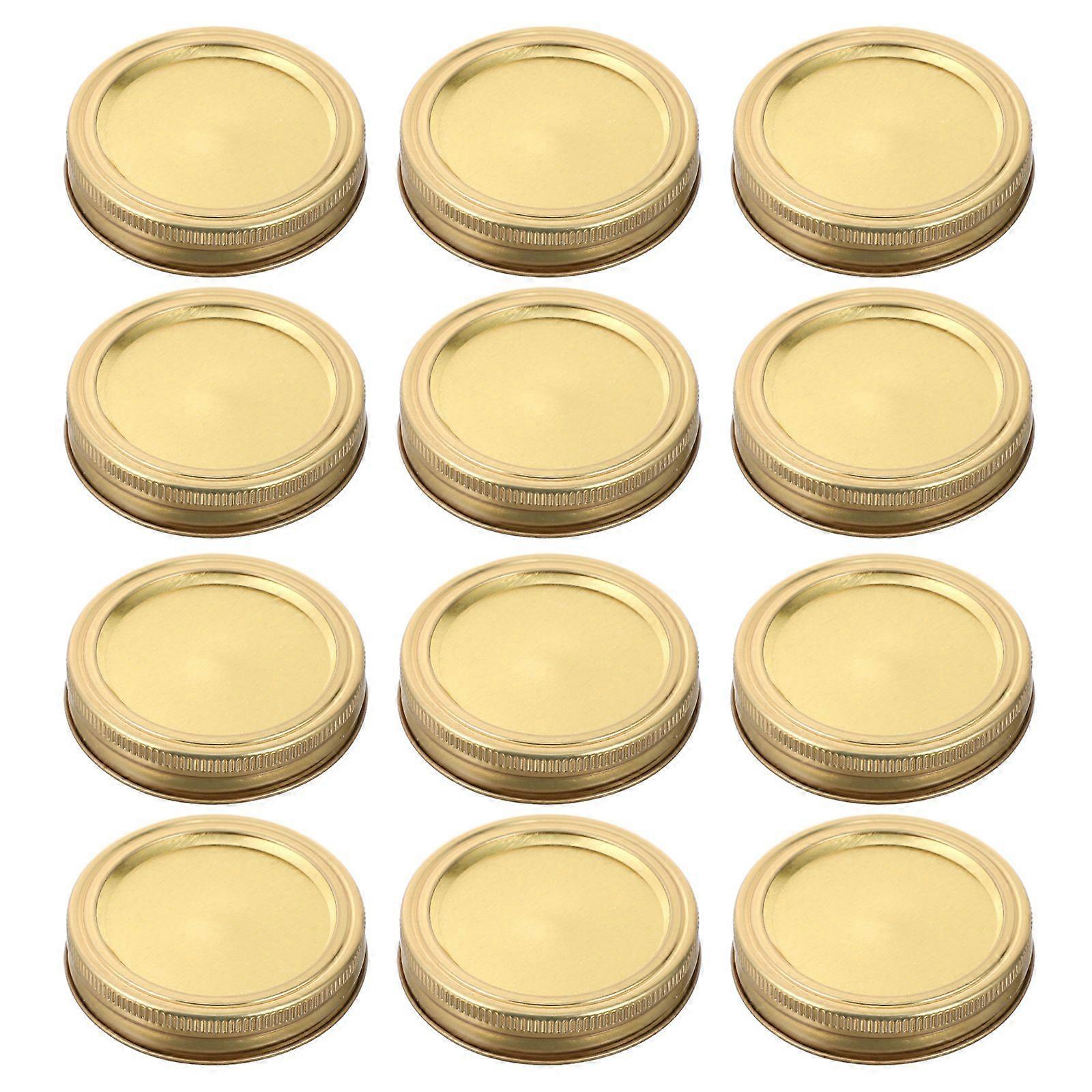 12 Sets Regular Canning Jar Bands and Rings Set 70mm Replacement Canning Lids