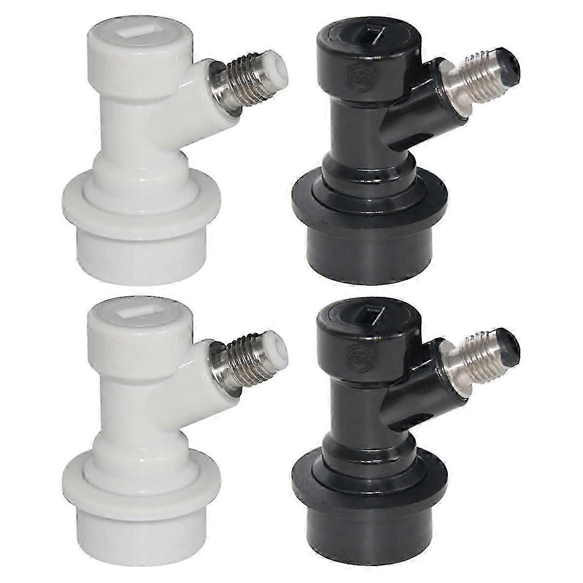 2-Pair Ball Lock MFL Quick Disconnect Set for Beer Gas & Liquid