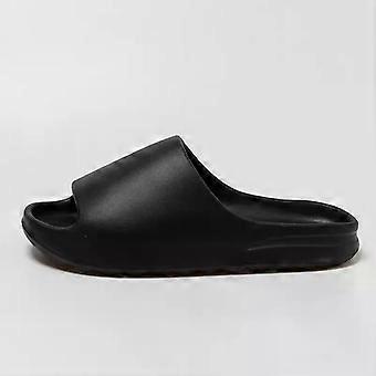 New Summer Slippers Men Casual Solid Color Minimalist Men's Shoes Big Size Non-slip Soft-soled Home Slippers EVA Cheap slides