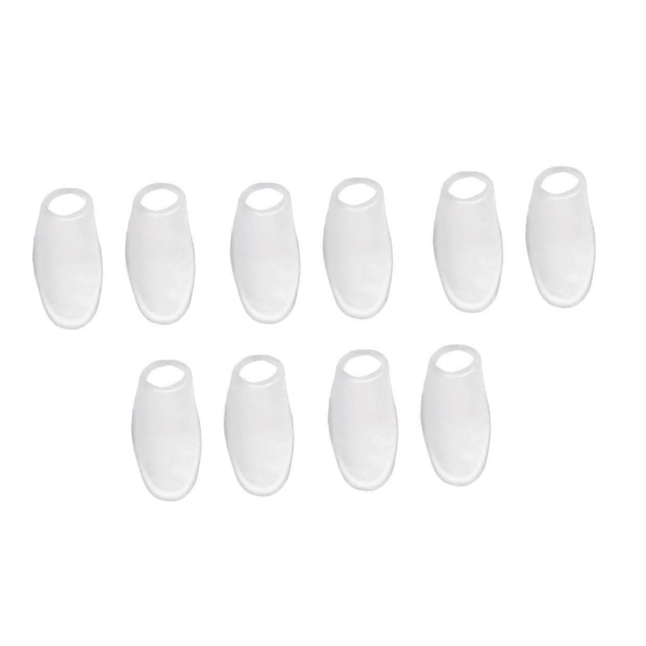 Toe Separators and Bunion Corrector, 5 Pairs Soft Gel Sleeves for Alignment, Walking and Sleeping