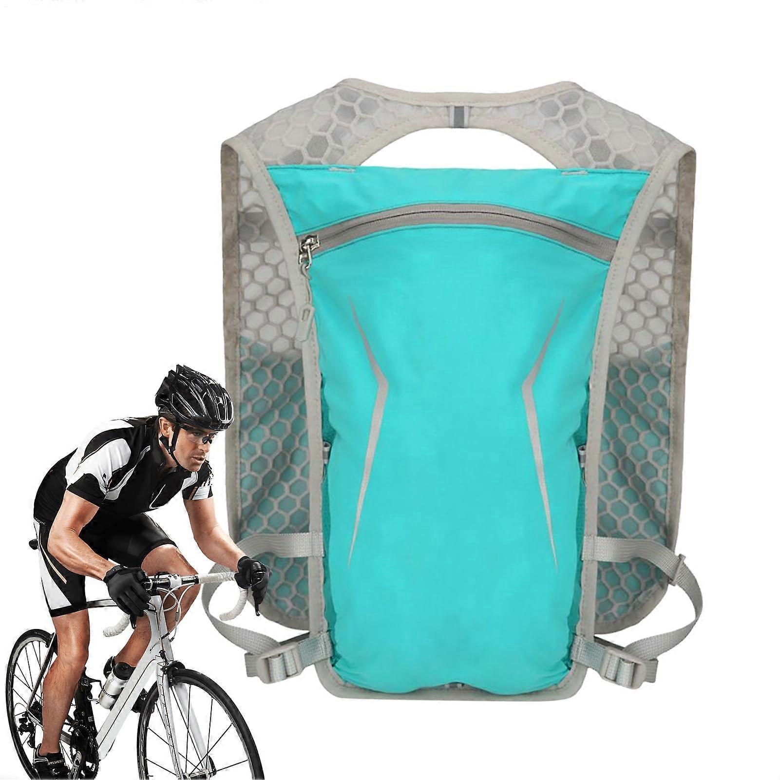 Hydration Backpack with Breathable Back Panel, WaterResistant, Reflective Strips for Running Hiking Cycling