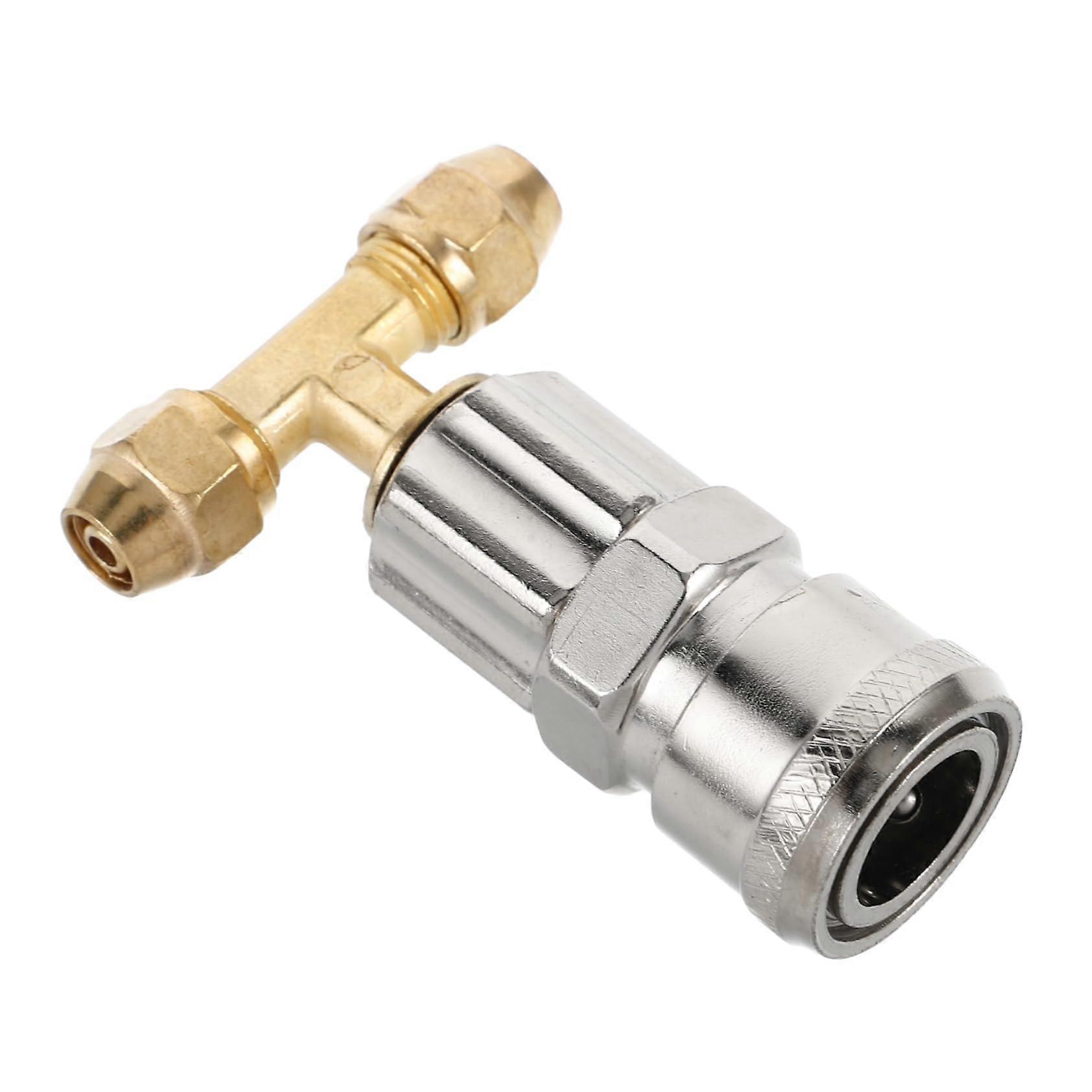 Gas Can Nozzle Replacement Kit with Flexible Spout and Air Compressor Accessory for Trailer Use