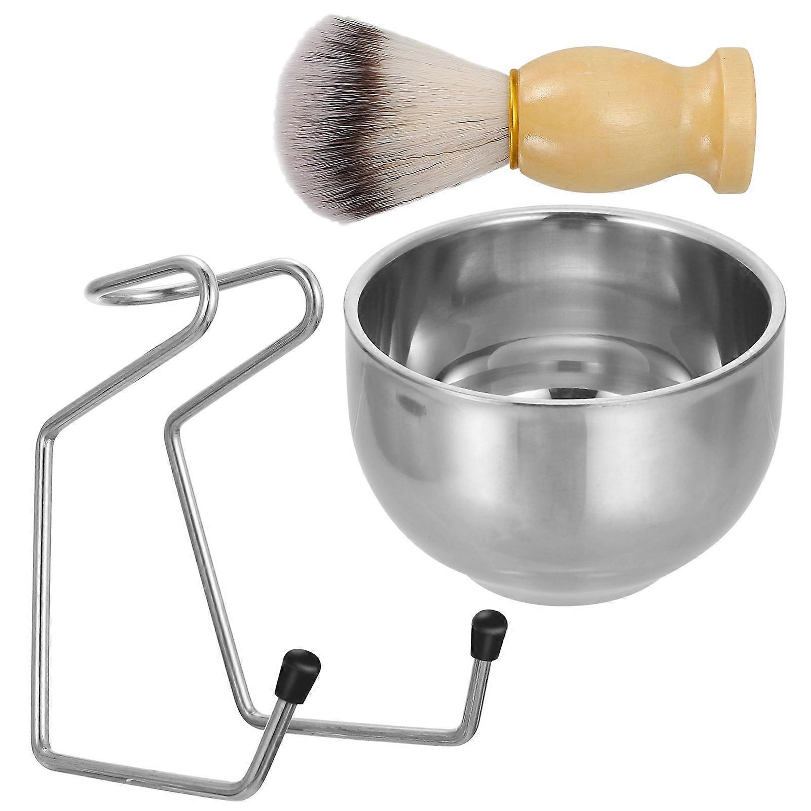 Shaving Brush Holder Beard Brush for Men 1Set with Storage Rack