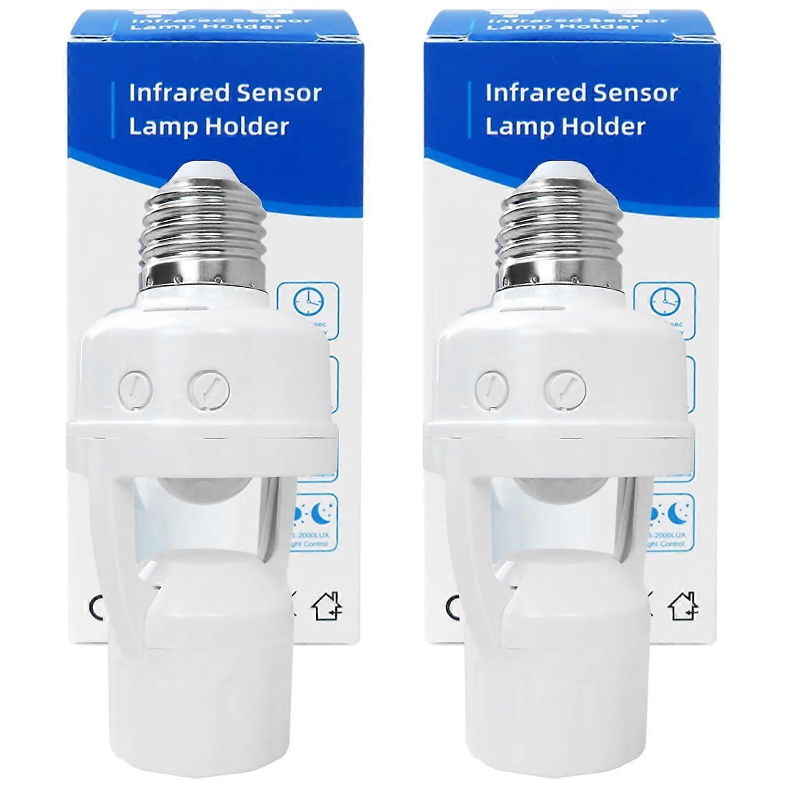 Motion Sensor Light Socket E26 E27 Adapter with Timer for Hands Indoor Lighting