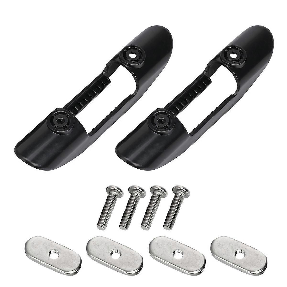 2Pcs Kayak Paddle Mount Clips Black PP Material Universal Holder