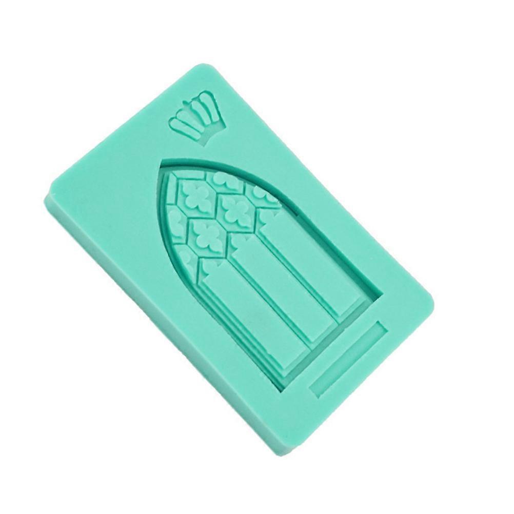 Green Silicone Cake Decorating Tool for Decoration Retro Window 1Pcs